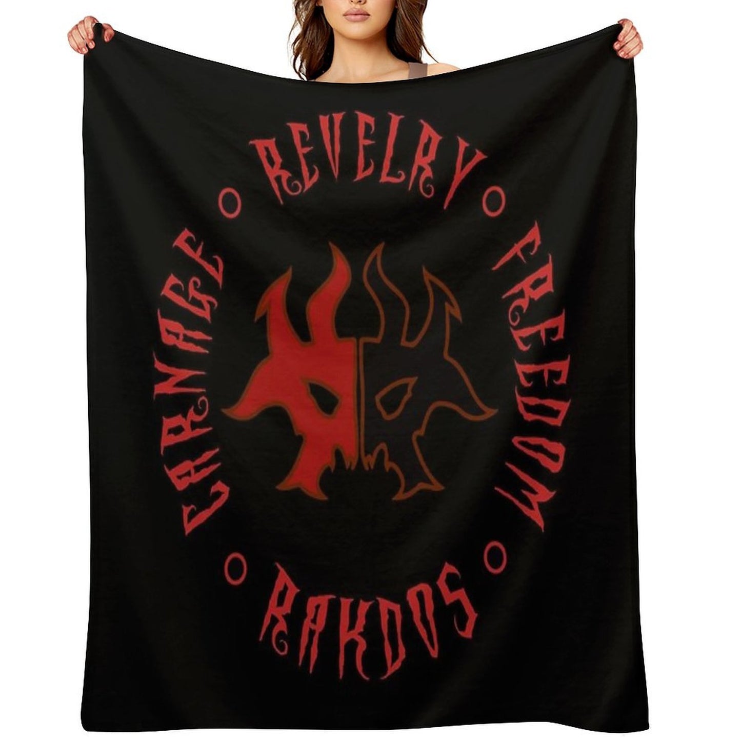 Rakdos Motto Gift-ready Throw Blanket
