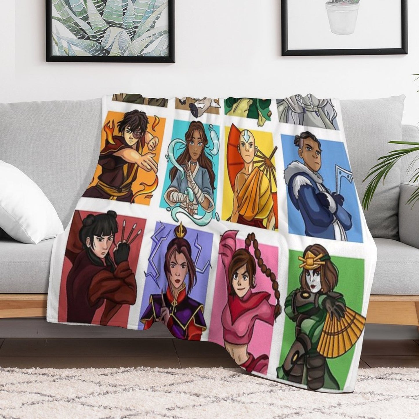 Avatar The Last Airbender Digital Art Anti-pilling Throw Blanket