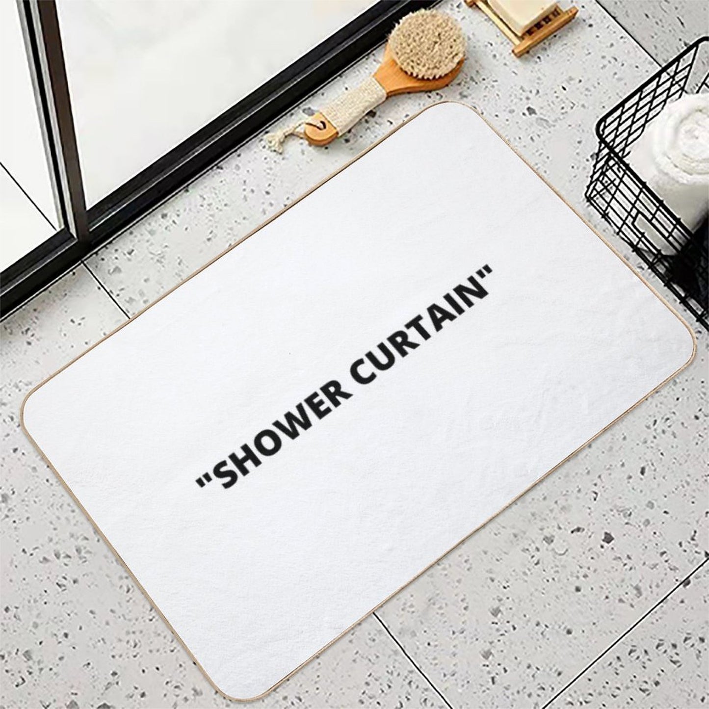 SHOWER CURTAIN Rapid-Drying Bath Mat