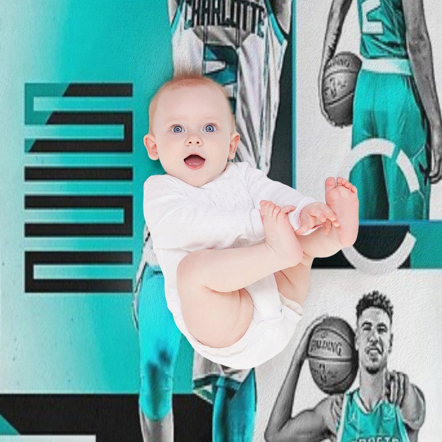 Wallpaper LaMelo Ball Wrinkle-free Throw Blanket