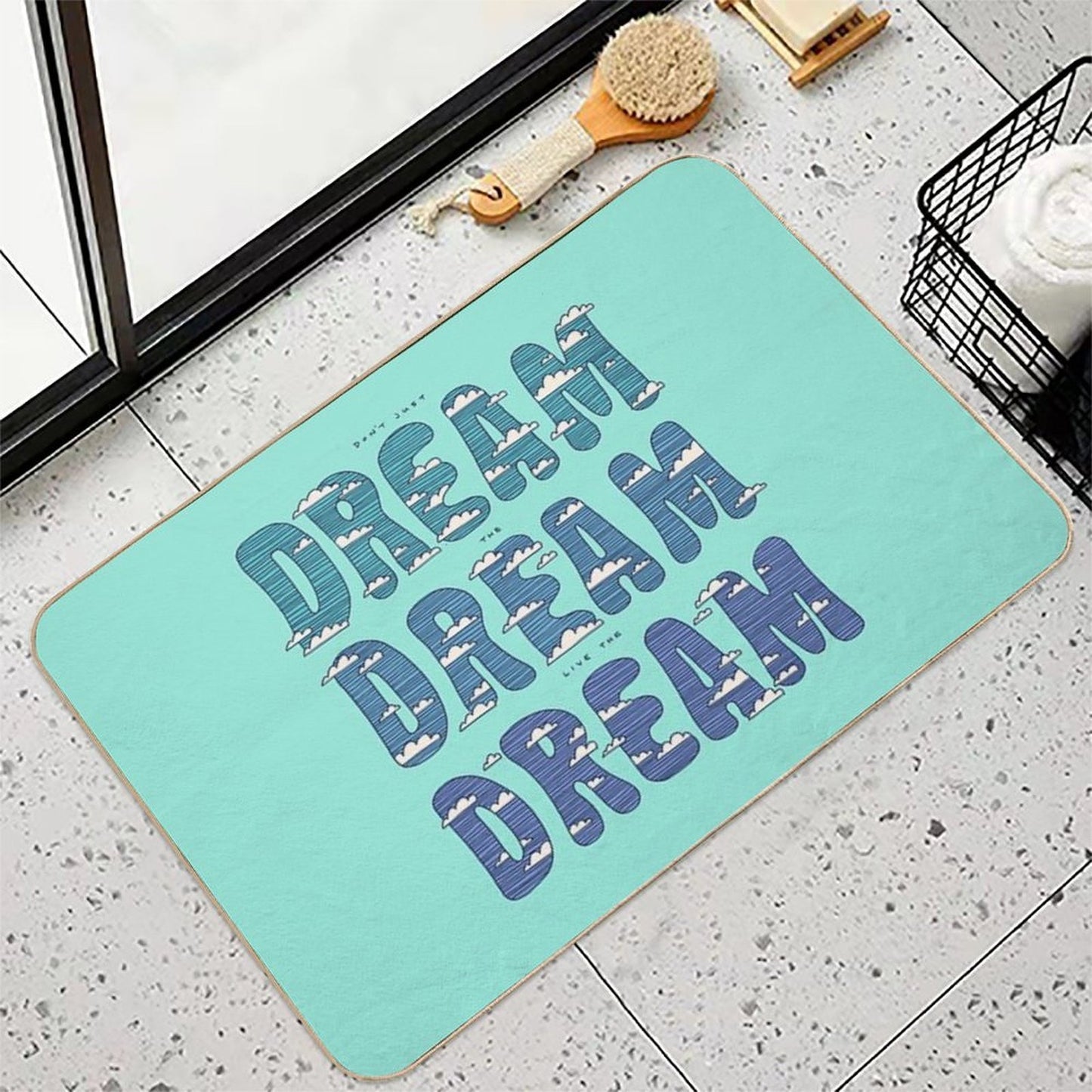 Dream, Dream, Dream Dirt-Trapping Bath Mat