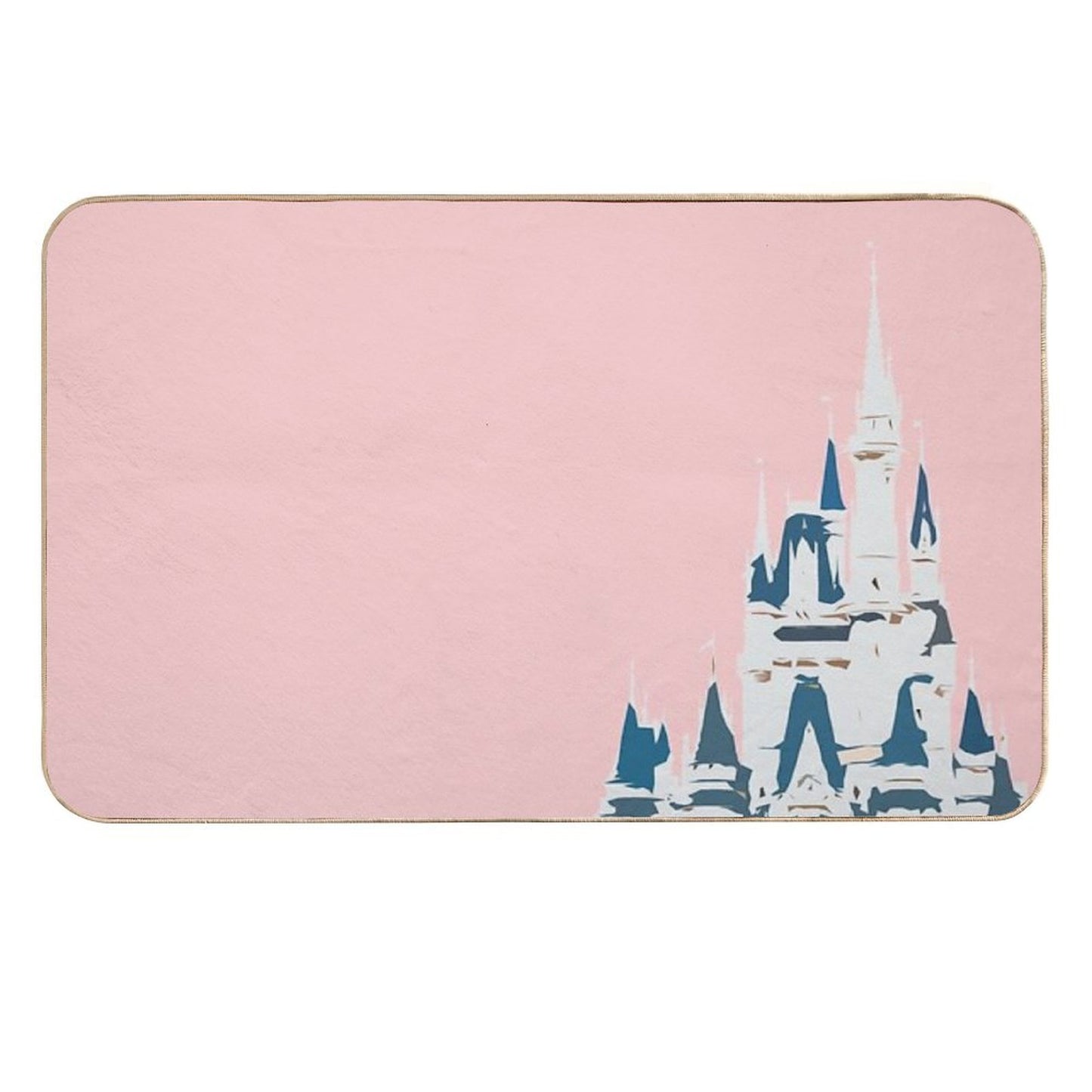 Magic Castle Millennial Pink Pet-Safe Bath Mat