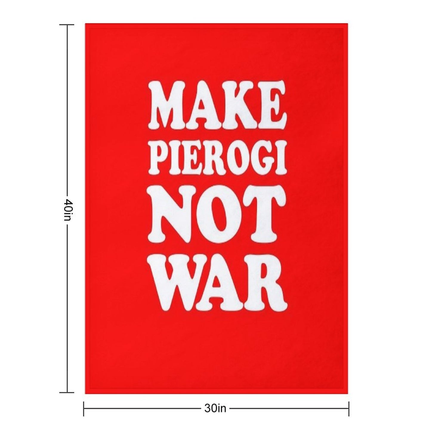 Make Pierogi Not War Polish Food Peace All-season Throw Blanket