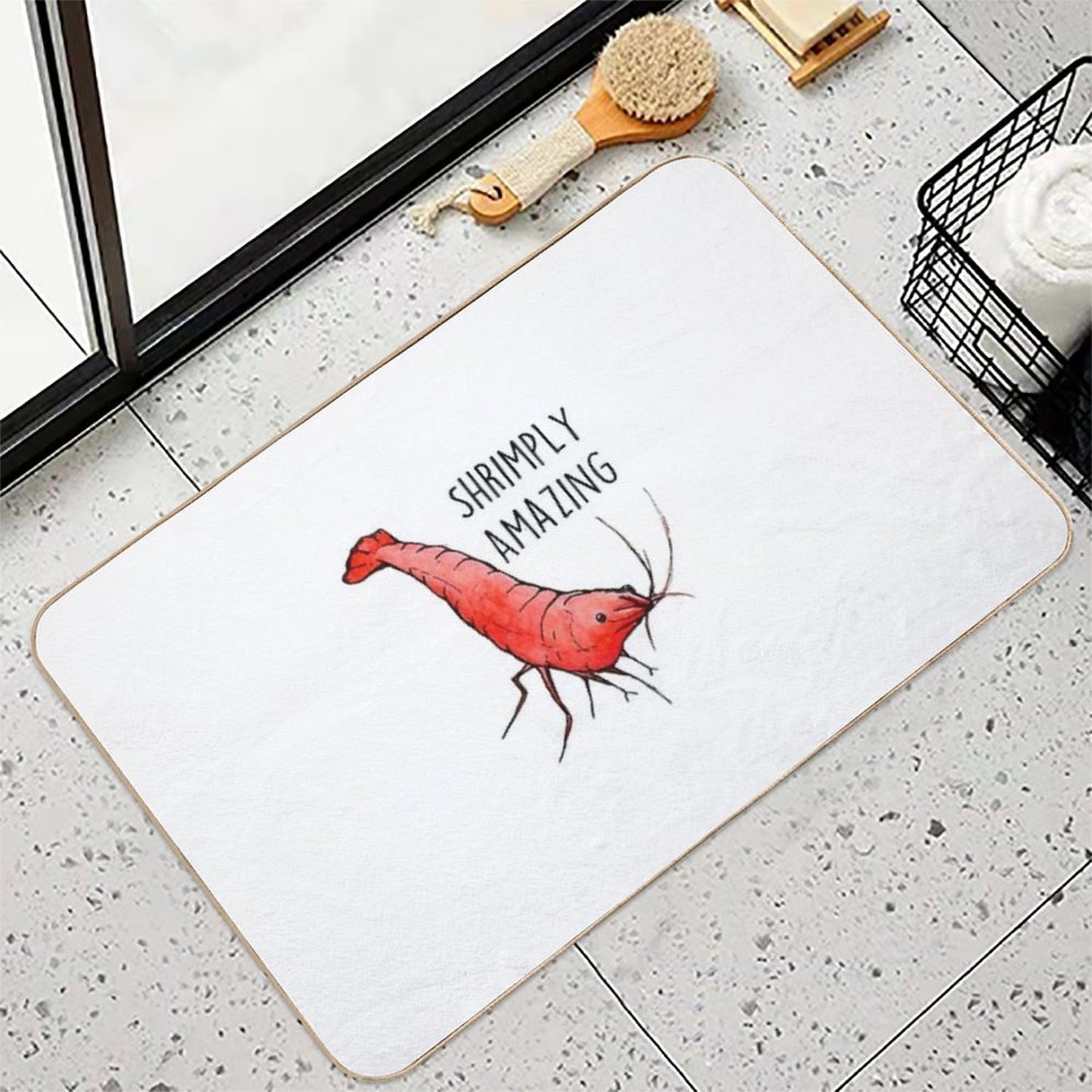 Shrimply Amazing Slip-Resistant Bath Mat