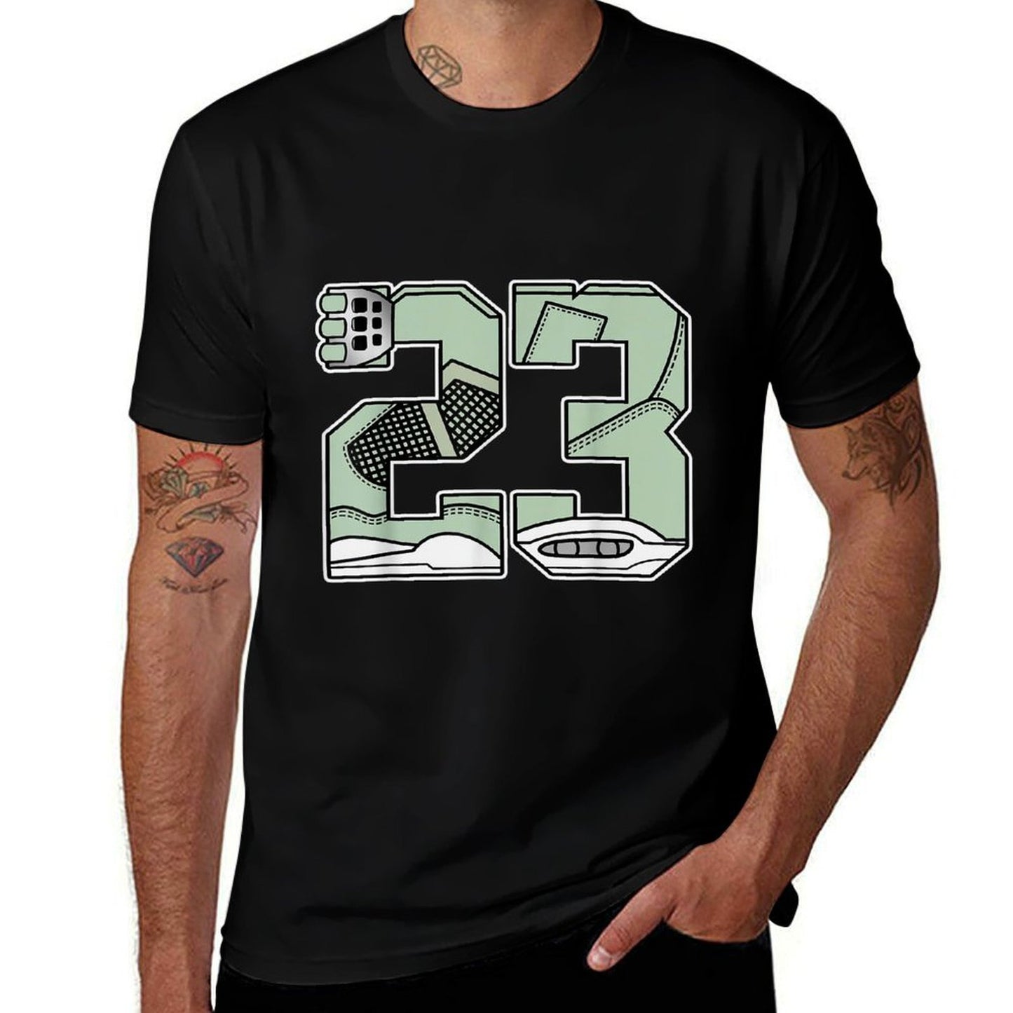 Number 23 Seafoam Abundance 4s Matching For Men Women Quick-drying T-Shirt