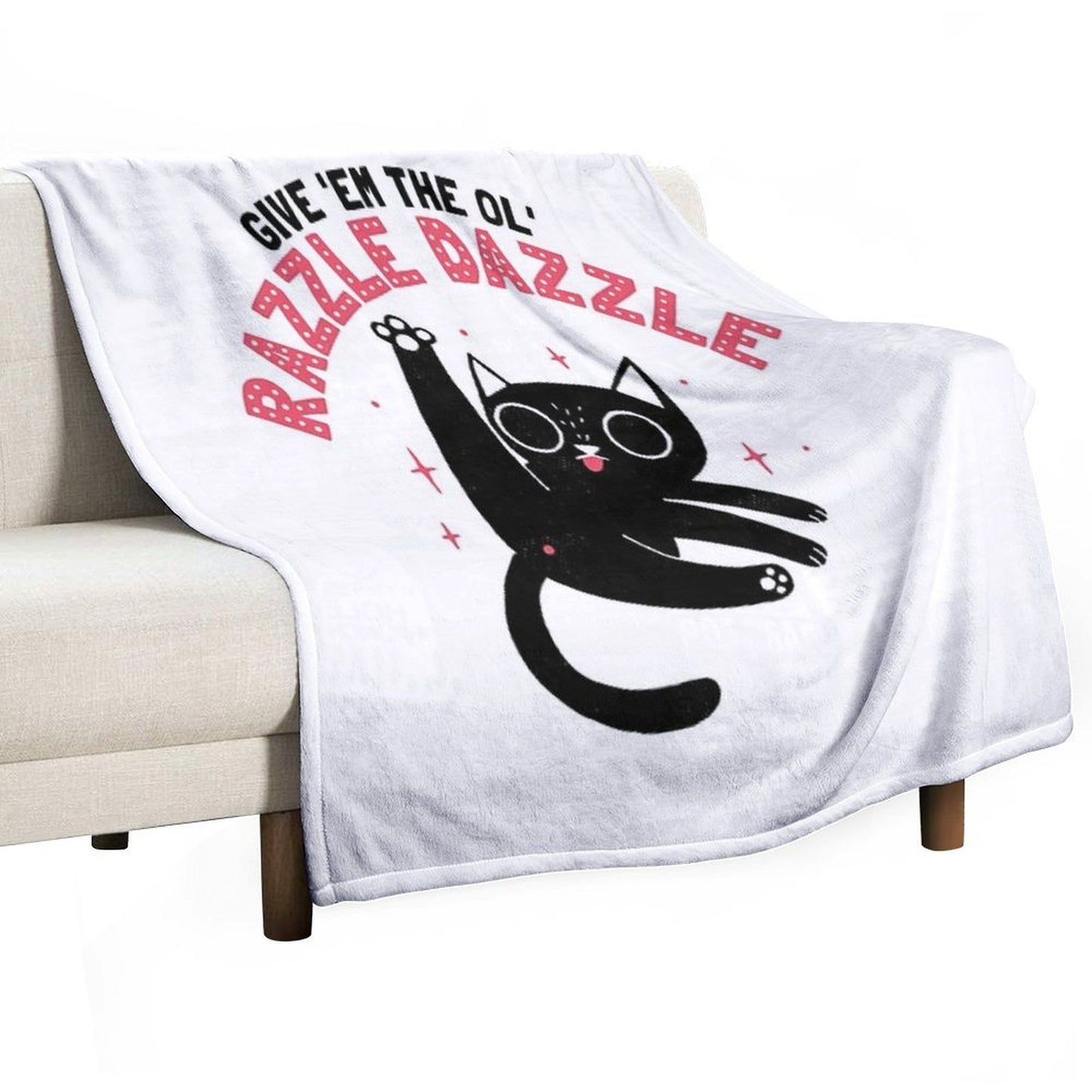 The Ol' Razzle Dazzle Sustainable Throw Blanket