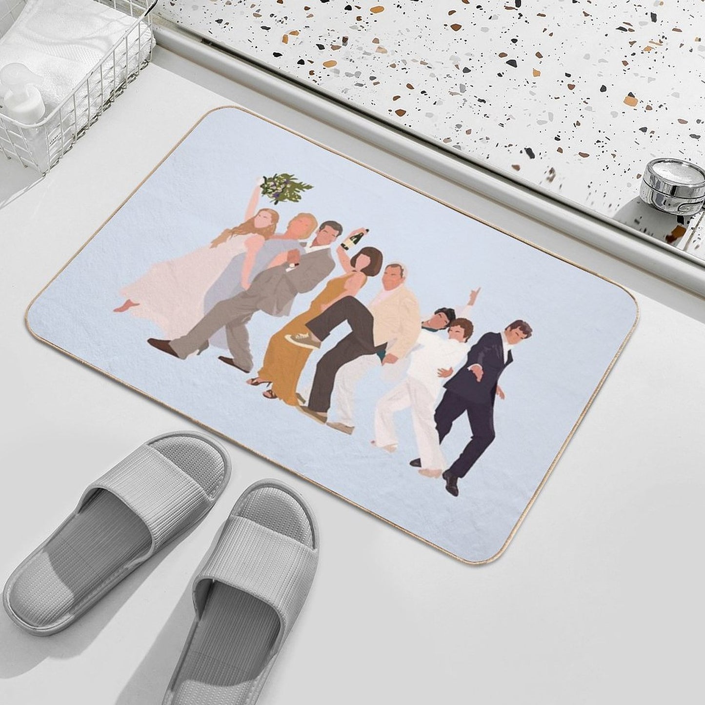 Mamma Mia Rapid-Drying Bath Mat