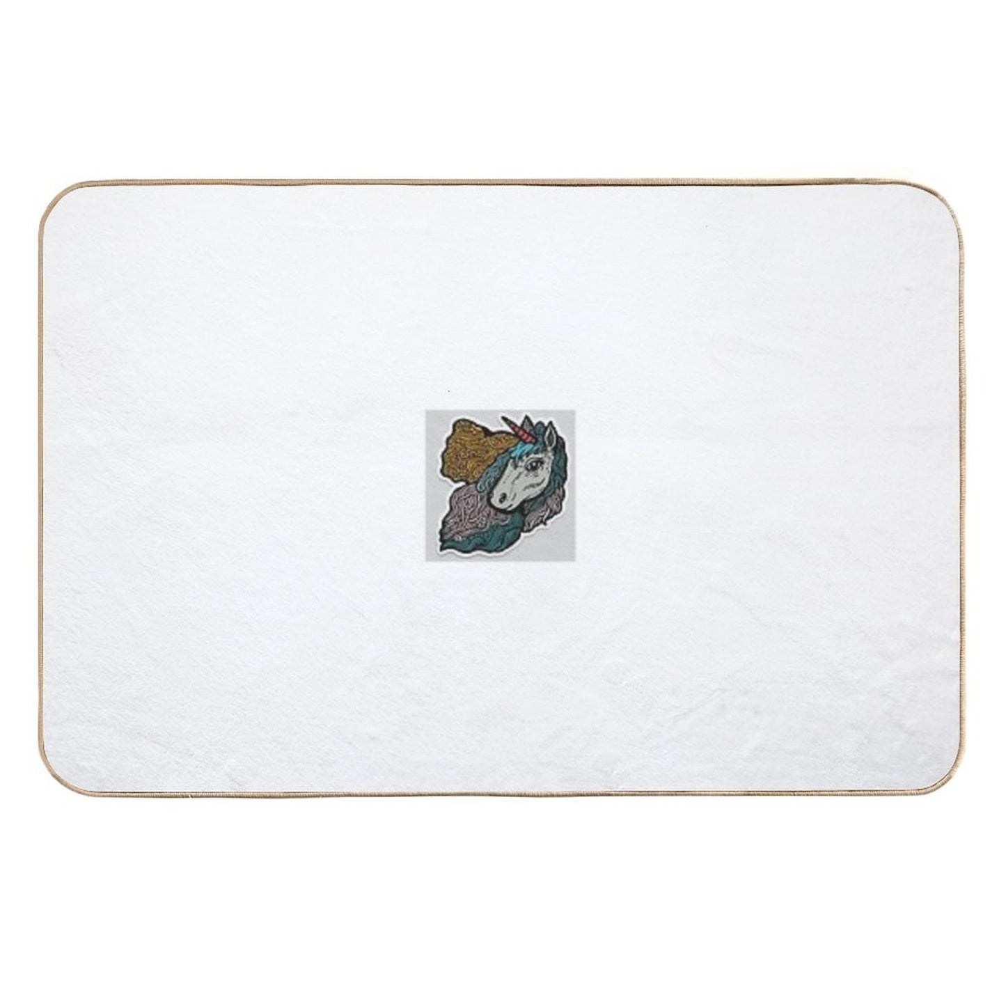 Gray Unicorn Odorless Bath Mat