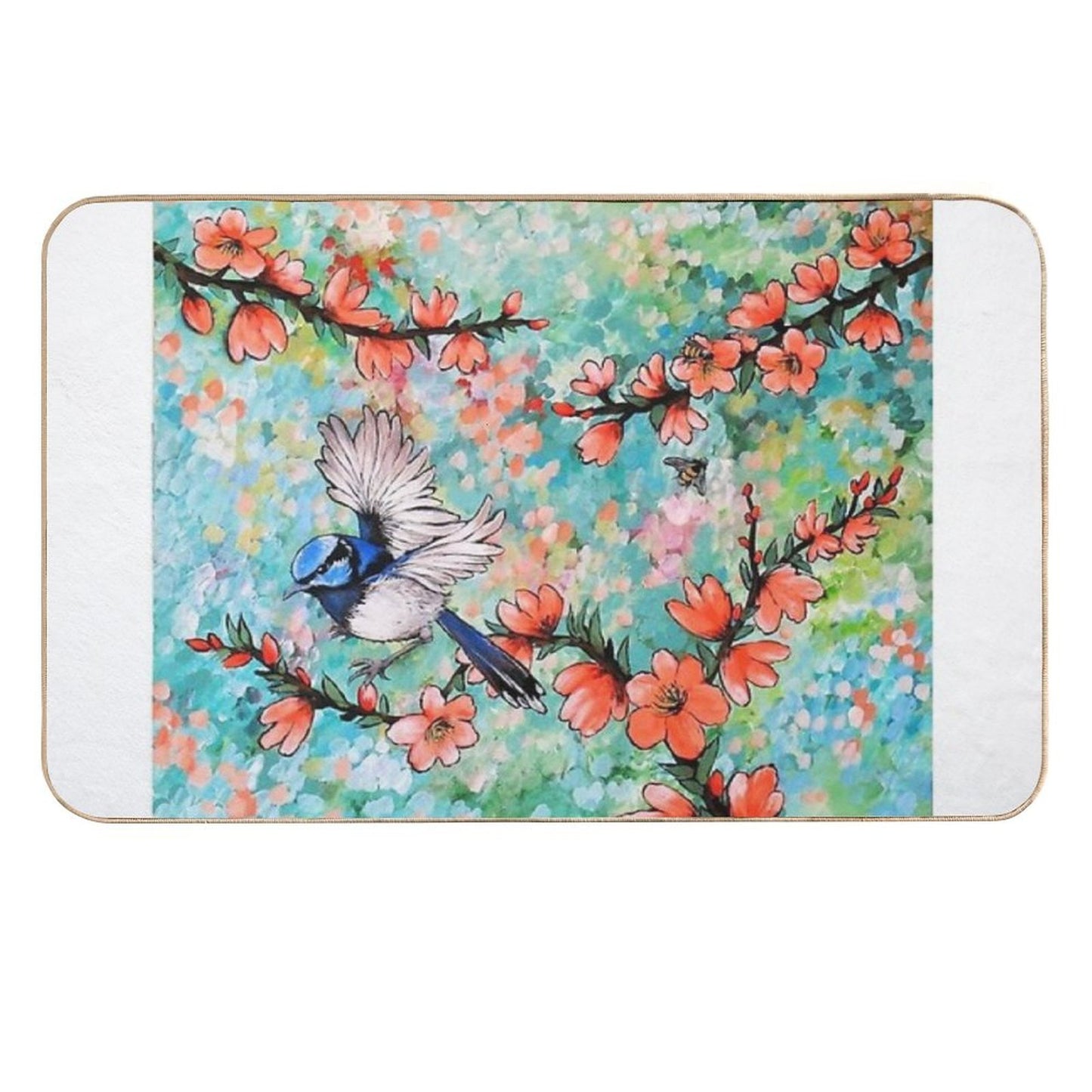 Colours of The Garden Long-Lasting Bath Mat