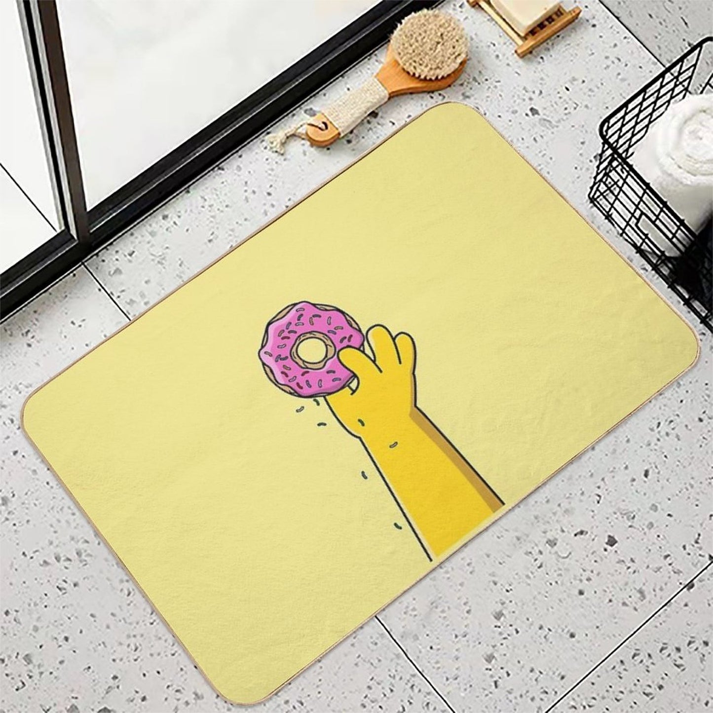 Homer Donut Non-Slip Bath Mat