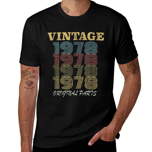 Vintage Retro 70's Original Parts 40th Birthday Gift Comfortable T-Shirt