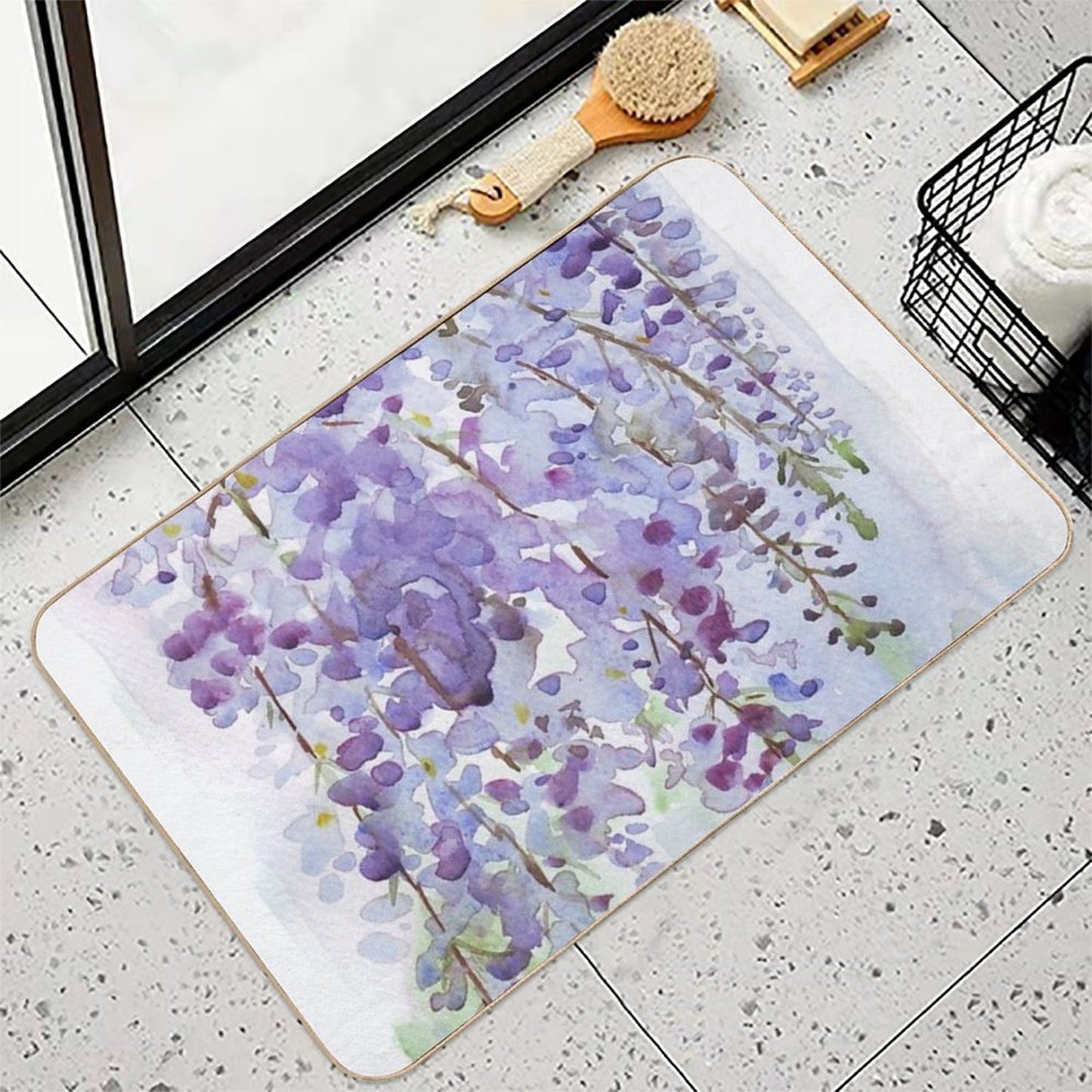 The Wisteria's Scent Rapid-Drying Bath Mat