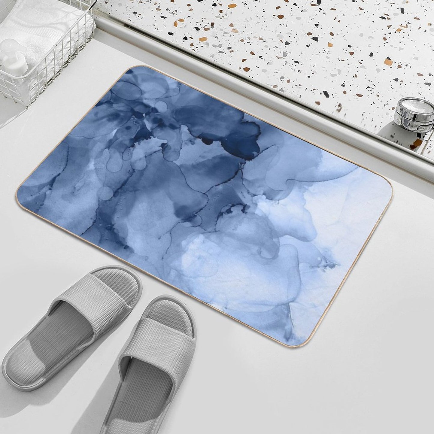 Stormy Weather Rapid-Drying Bath Mat