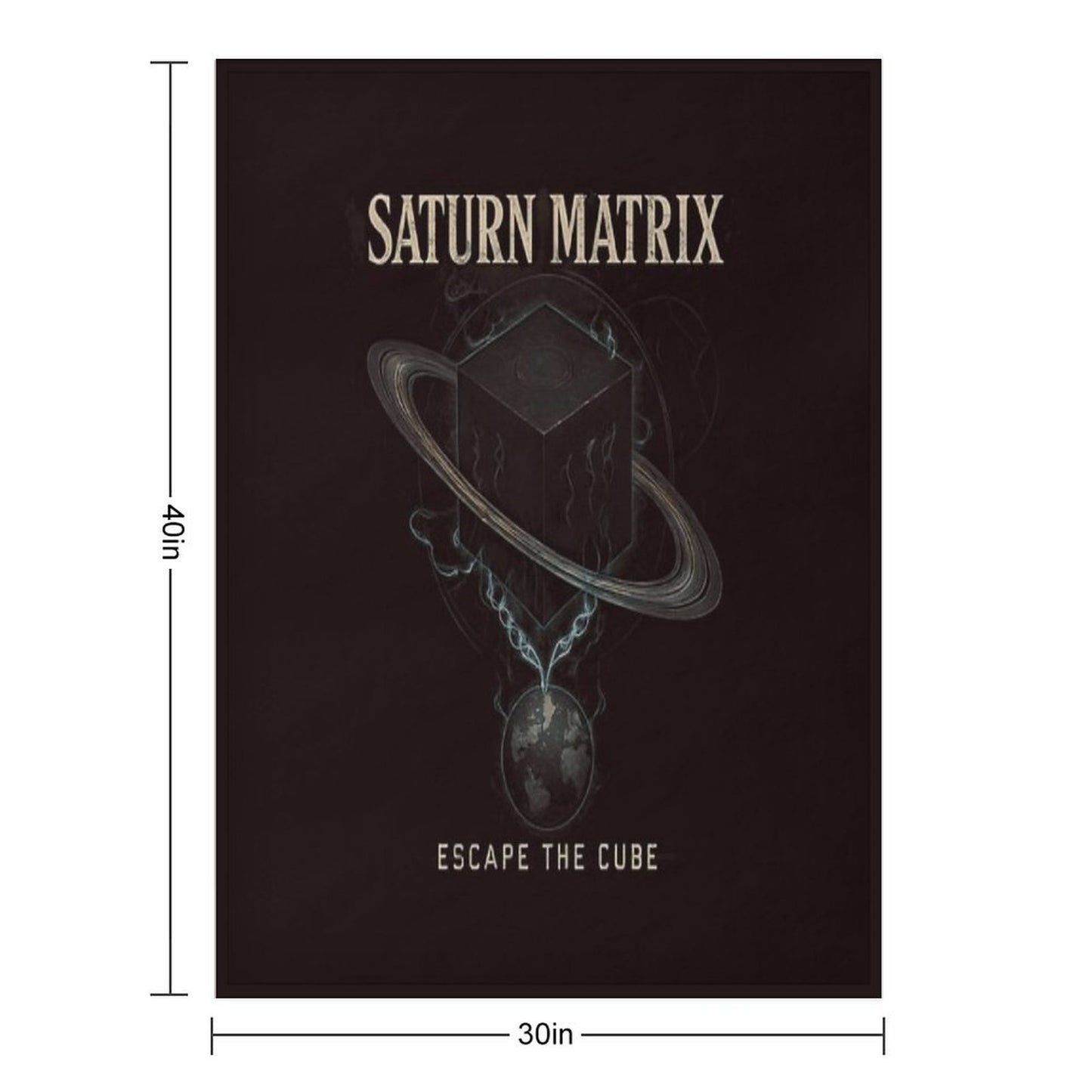 The Saturn Matrix Escape The Cube Lightweight Throw Blanket