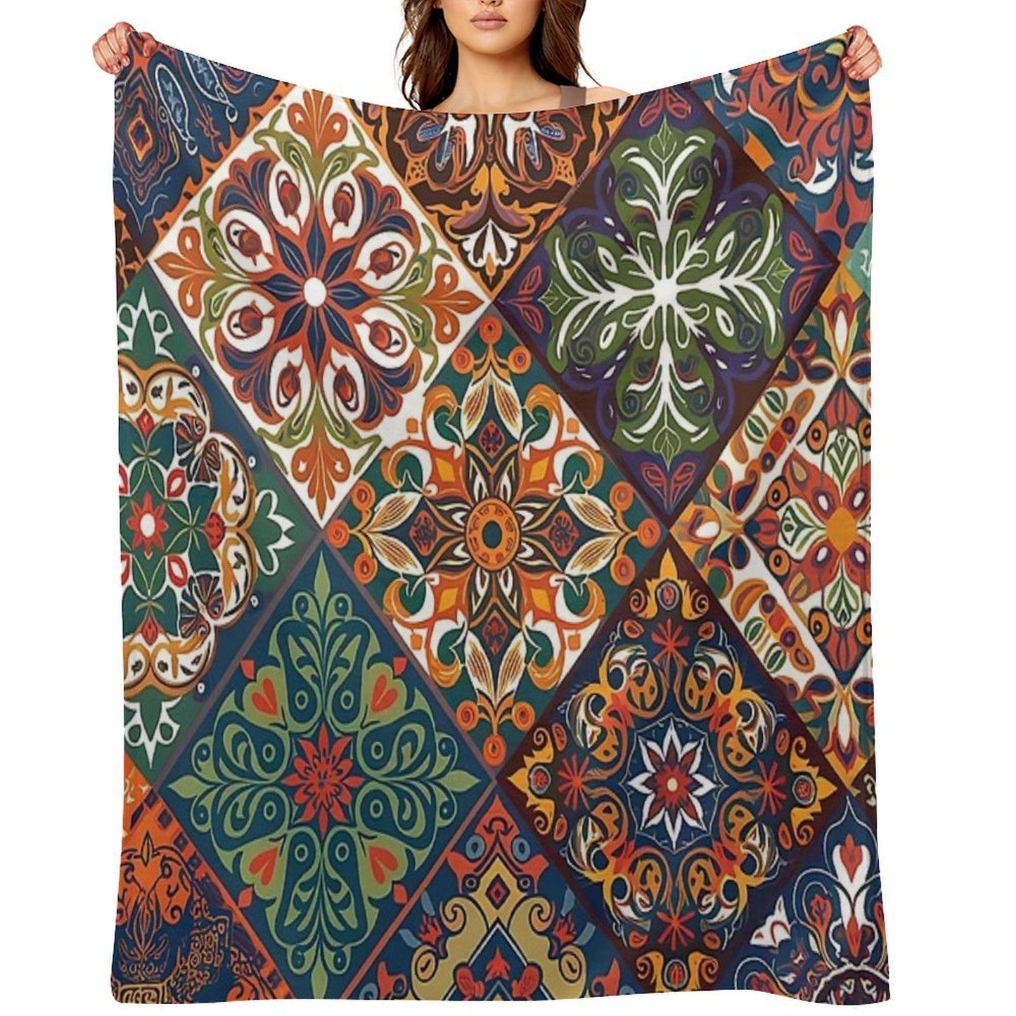 Mosaic of Elegance Comfort Throw Blanket