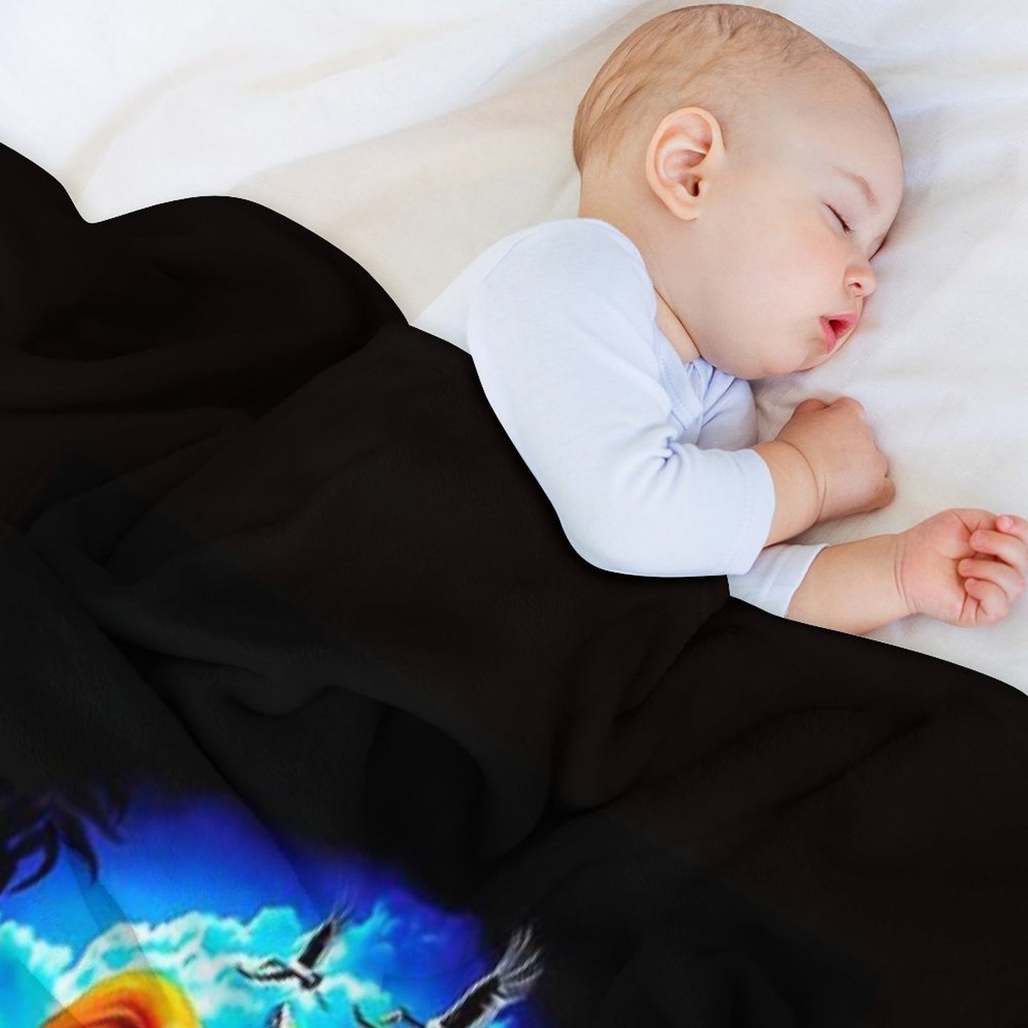 Halloween Spooky Scary Travel-friendly Throw Blanket