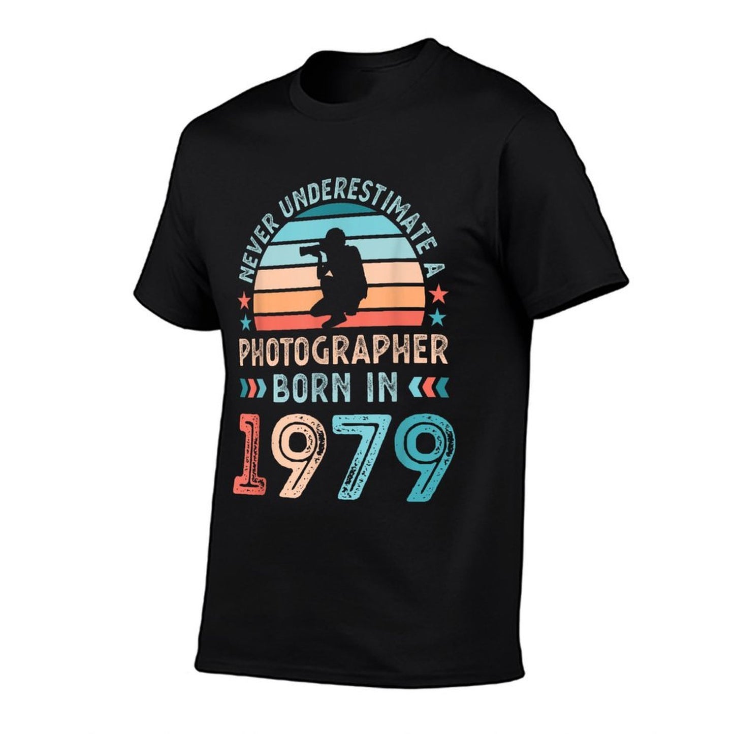 Photographer Born in 1979 50th Birthday Photography Gifts Easy-care T-Shirt