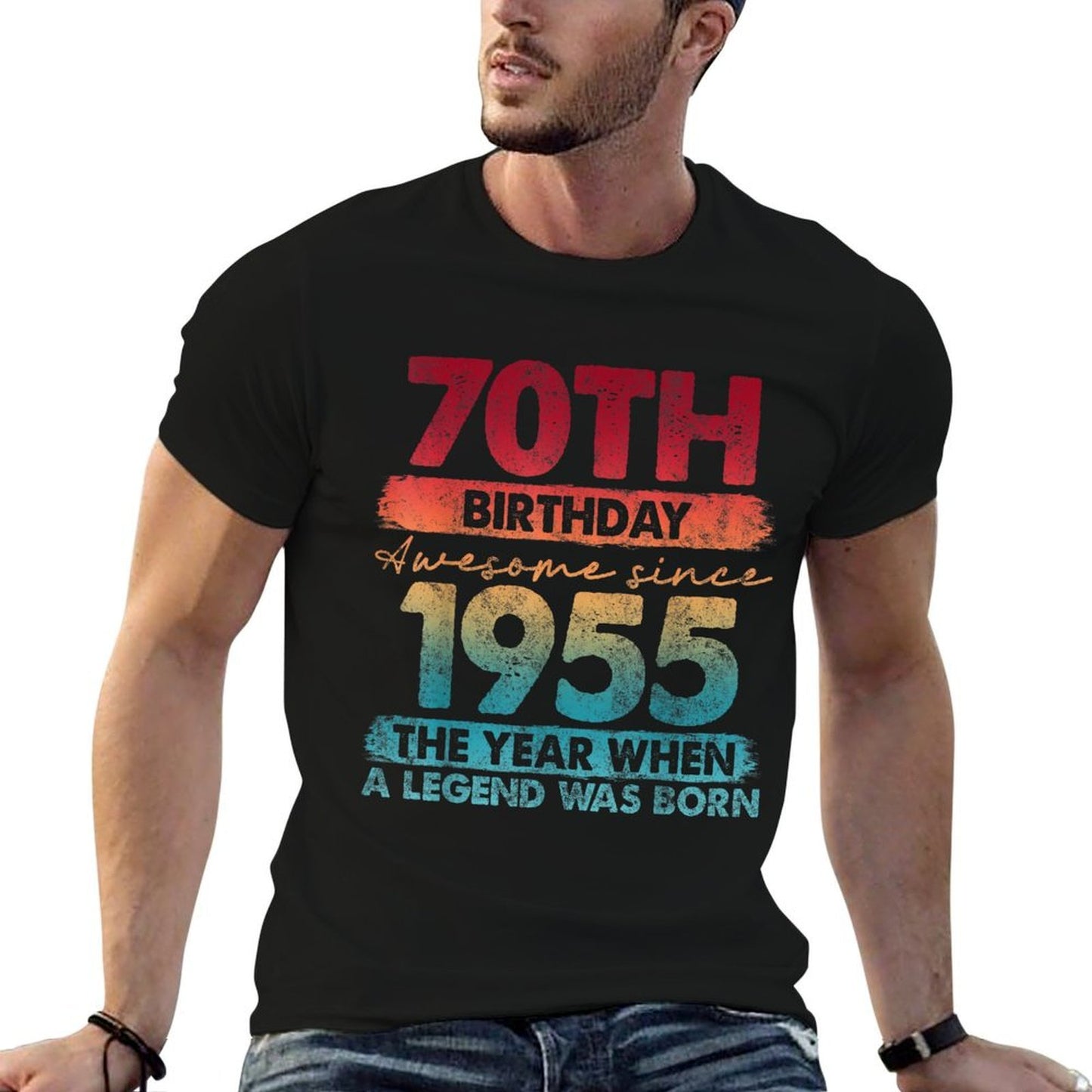 70 Year Old Gifts Vintage 1955 Limited Edition 70th Birthday Versatile T-Shirt