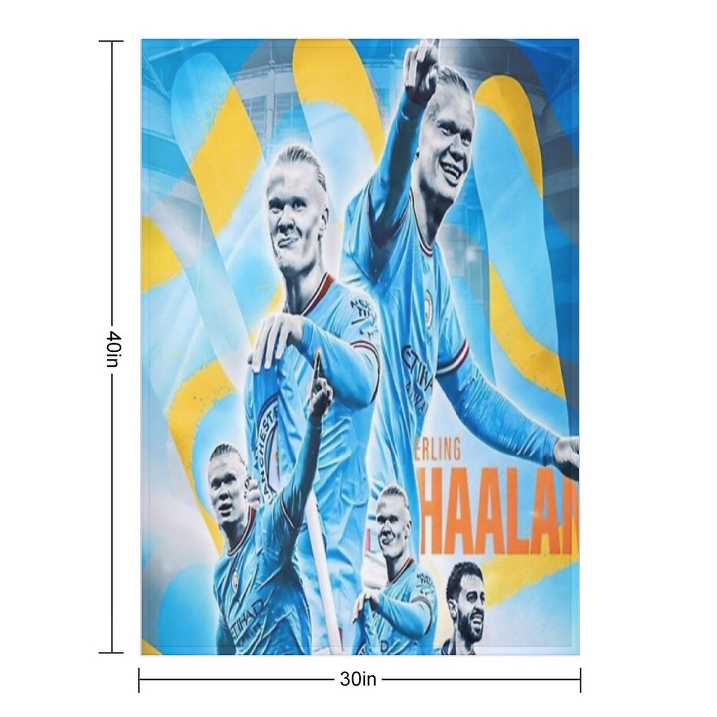 Erling Haaland Gift-ready Throw Blanket
