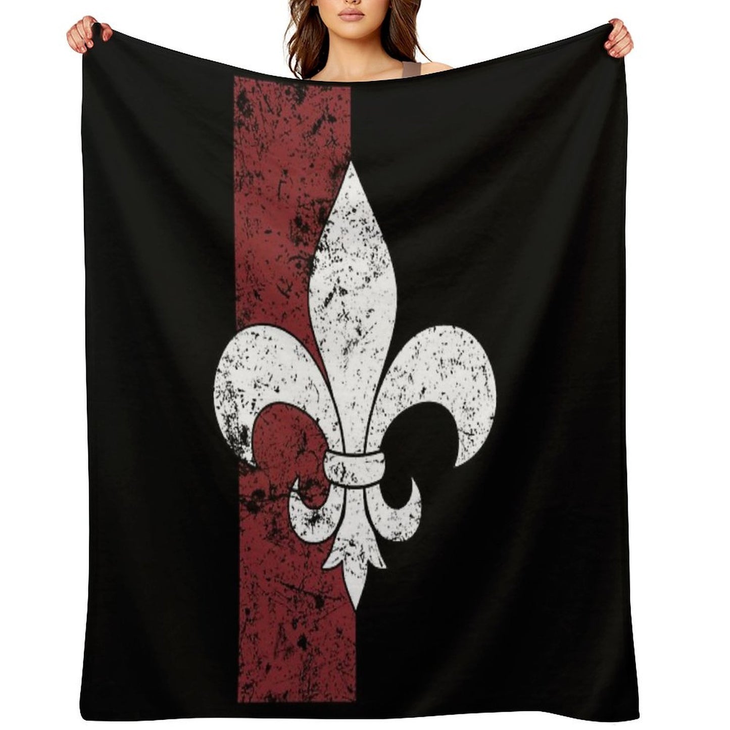 Fleur De Lis Travel-friendly Throw Blanket