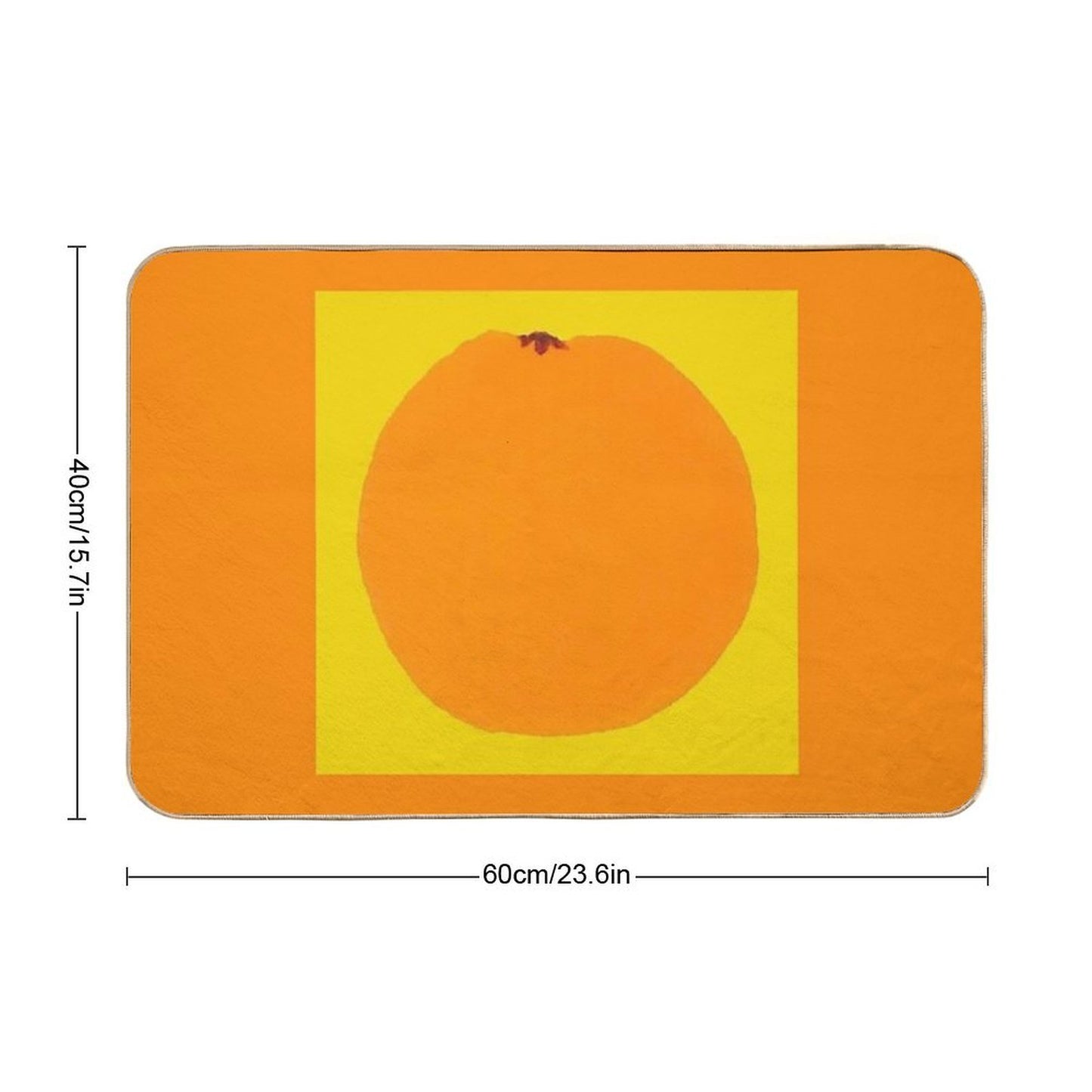 ORANGE Fun Art~Design Multi-Purpose Bath Mat