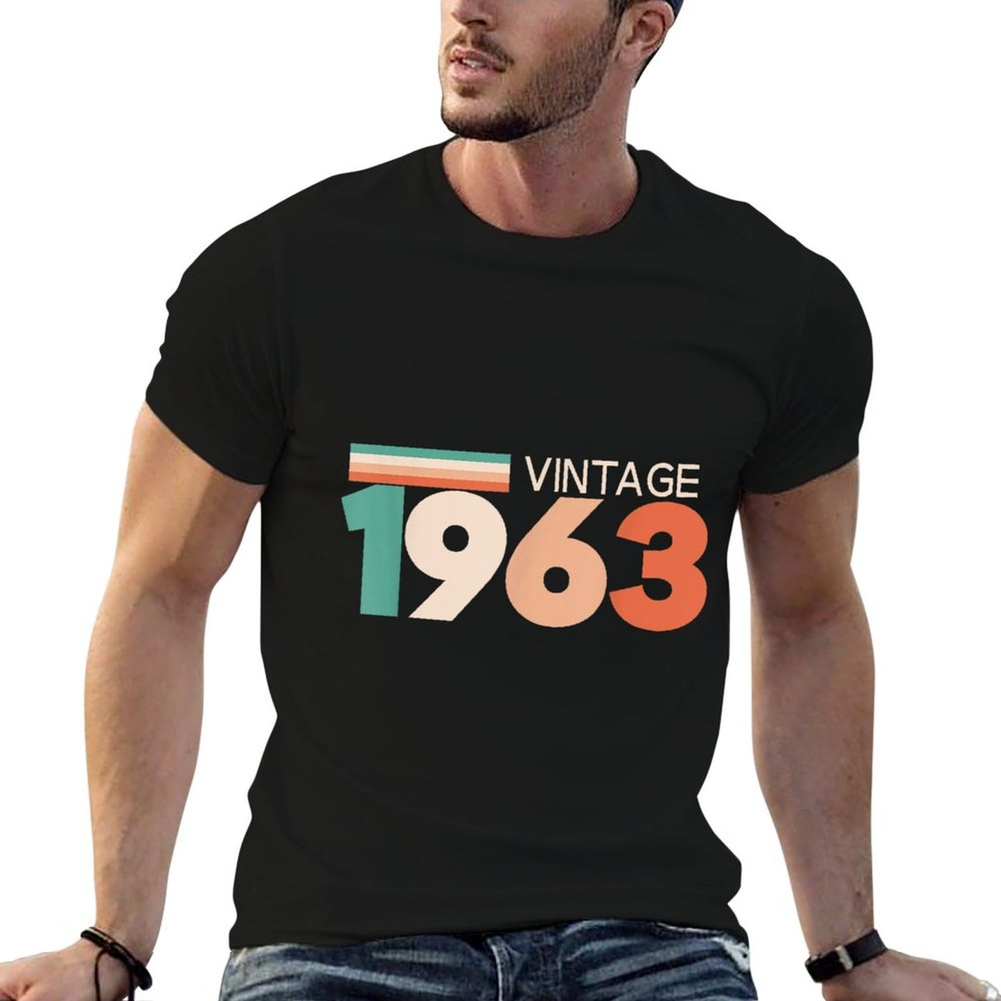 60th Birthday Vintage 1963 60 Years Old Design Breathable T-Shirt