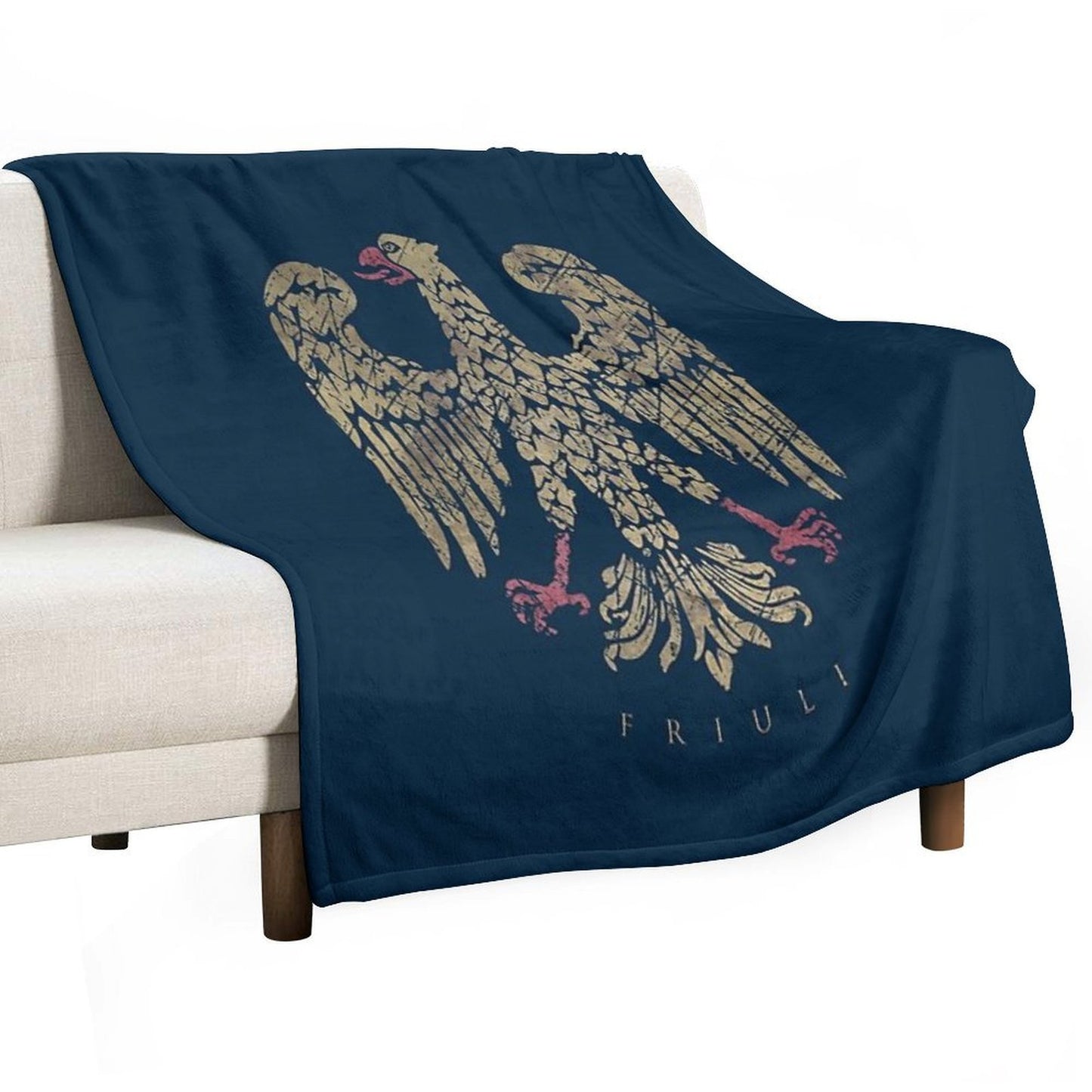 Friuli Emblem - Vintage Gold All-season Throw Blanket