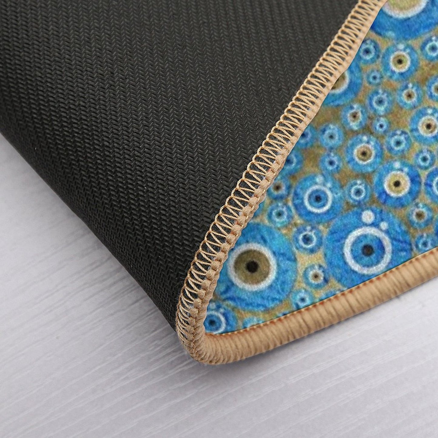 Greek Blue Glass Evil Eye Amulet Easy To Clean Bath Mat