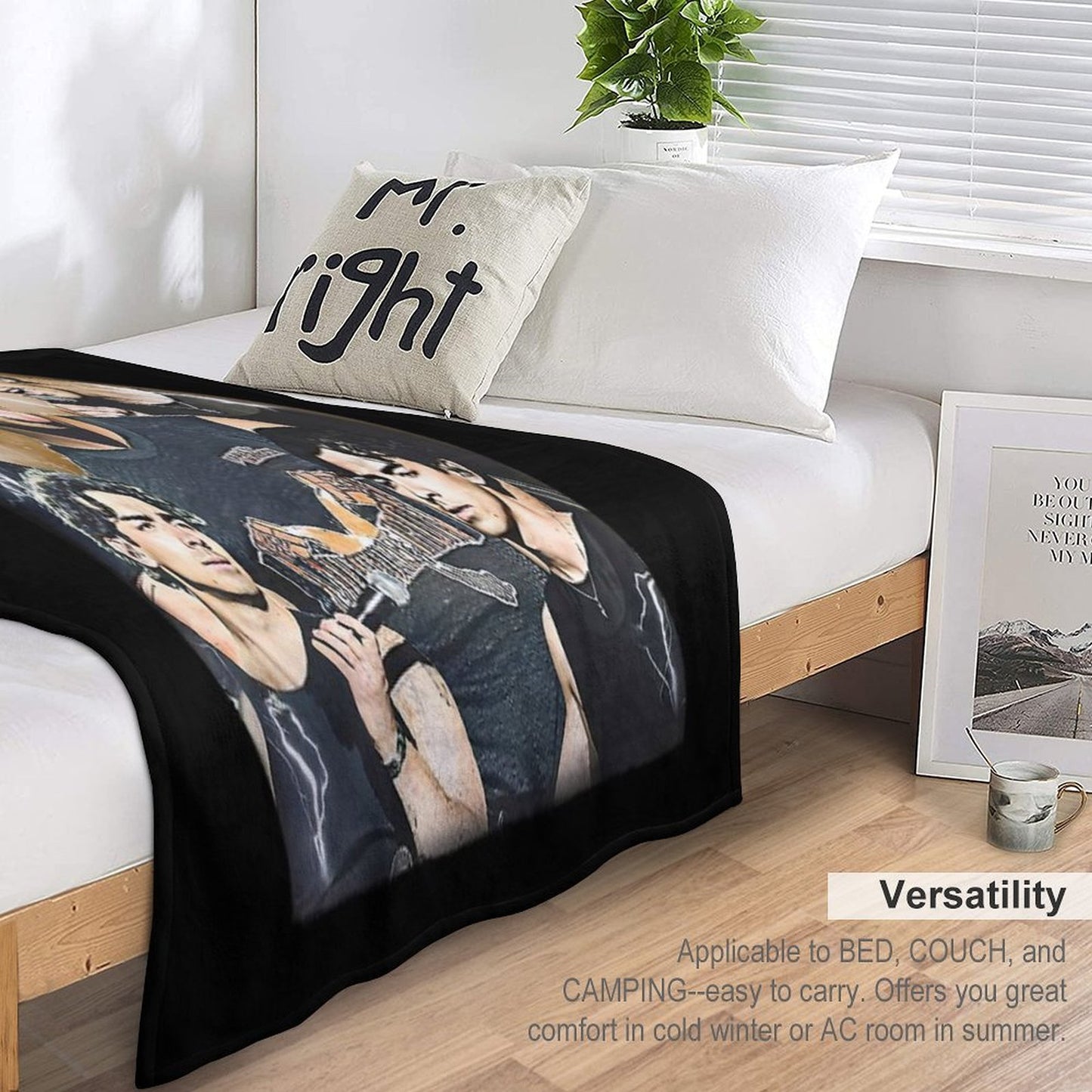Joecation Eyes Fan Shirt, Joe Inspired Vintage Tee, Pop Star Aesthetic Shirt Versatility Throw Blanket
