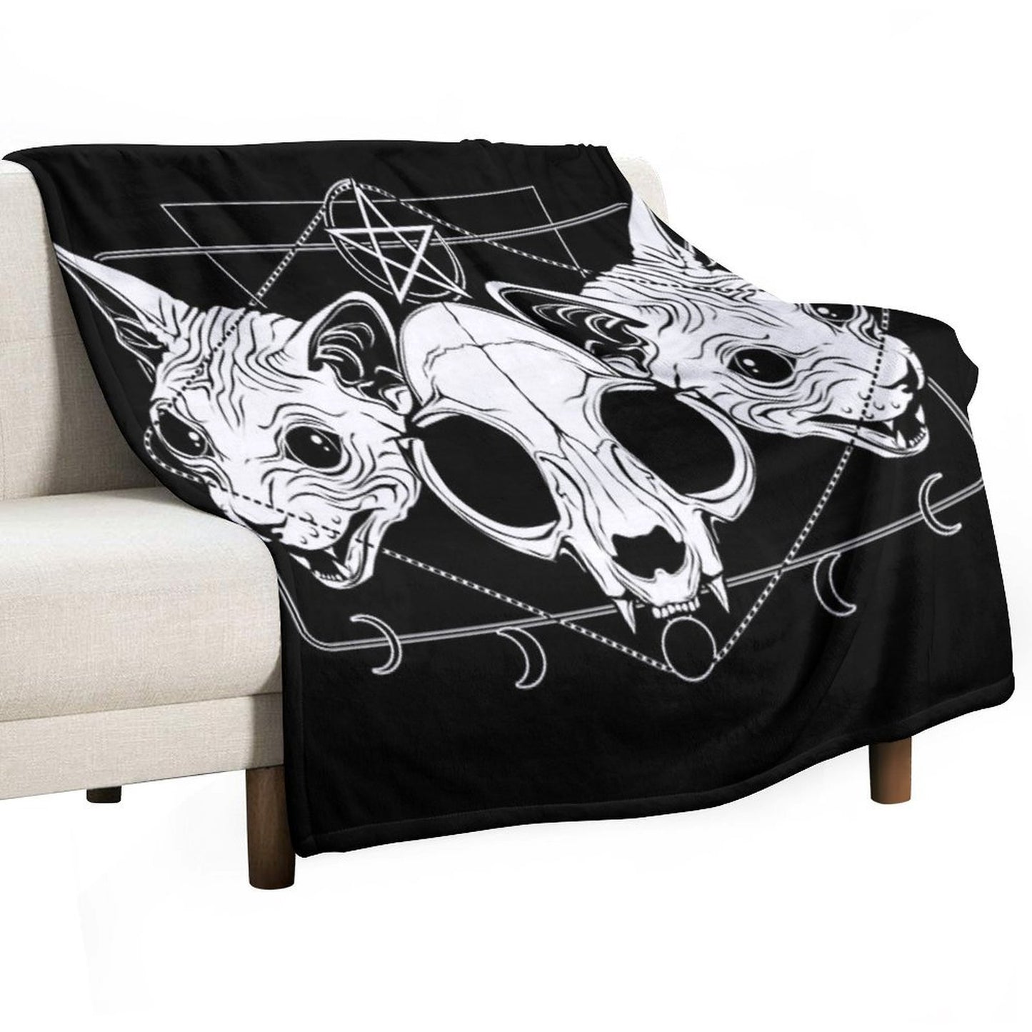Cult of The Meow Trinity Plush Throw Blanket