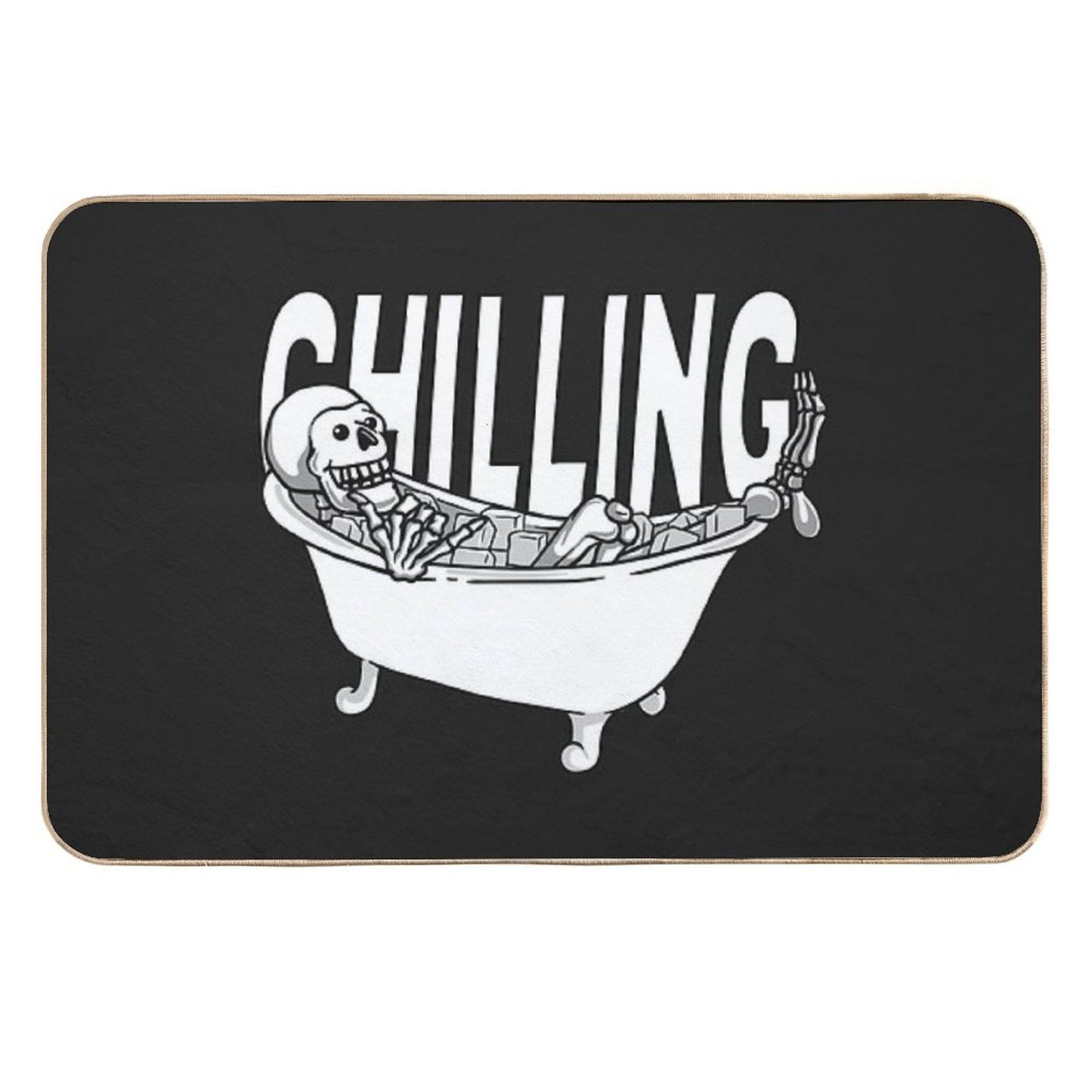 Chilling in Ice Bath Toxin-Free Bath Mat