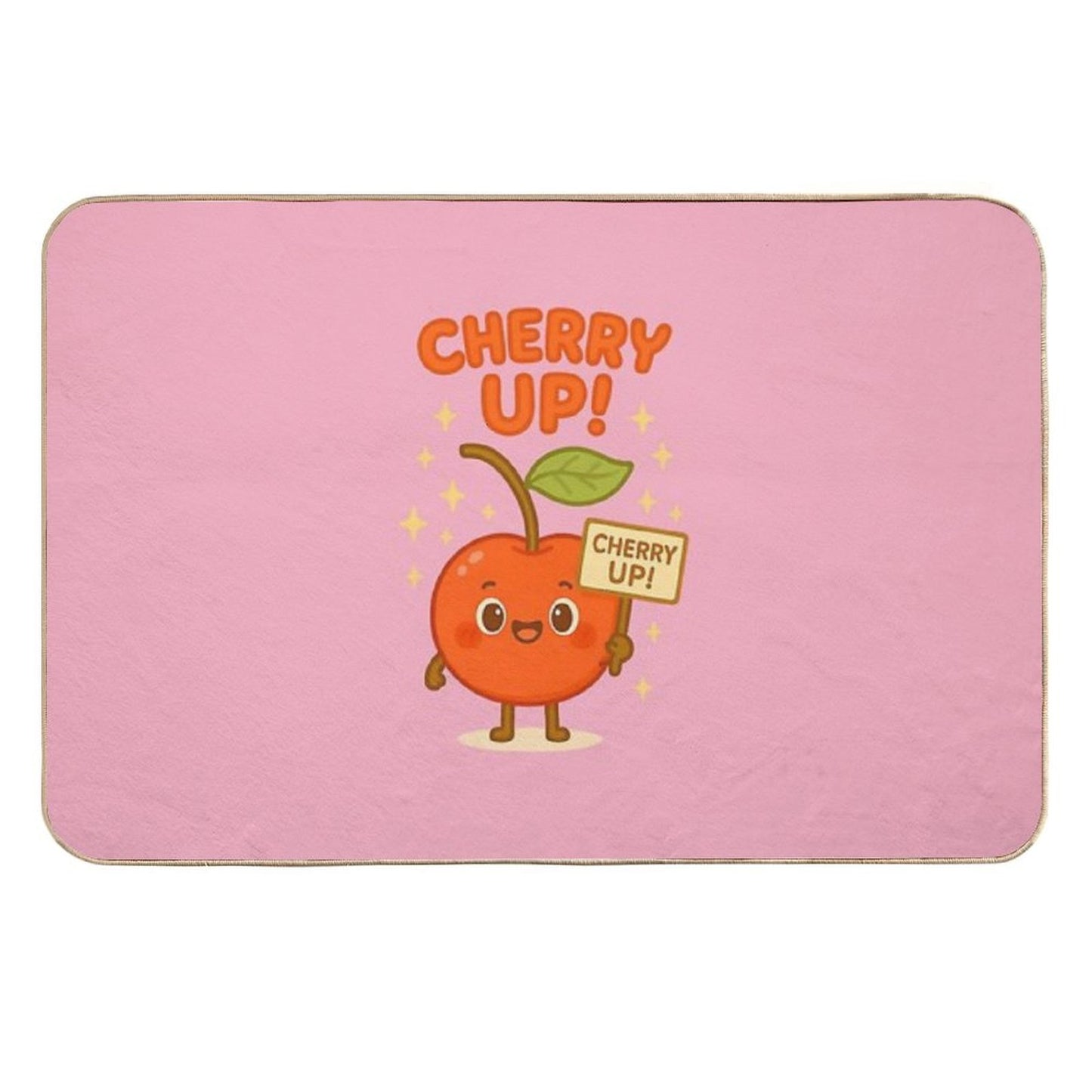 Cherry Up Absorbent Bath Mat