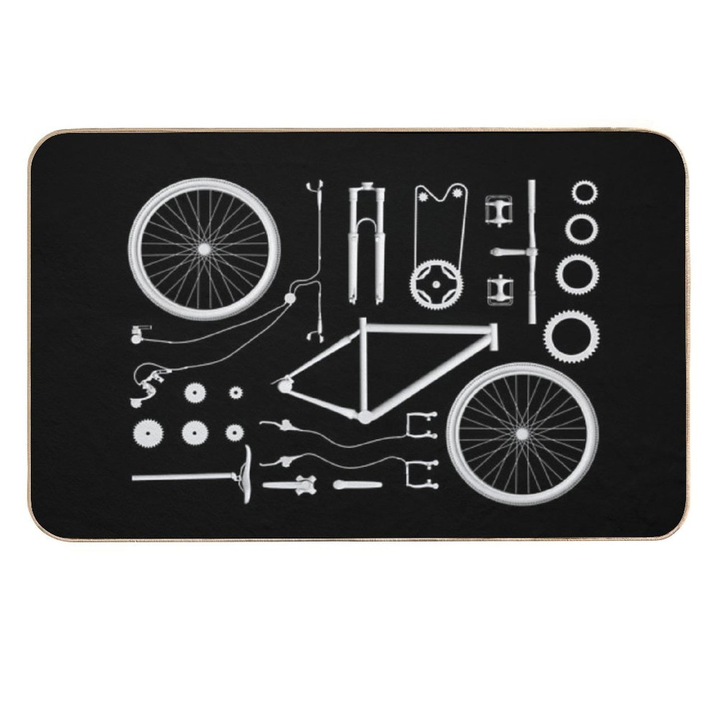 Bike Exploded Toxin-Free Bath Mat