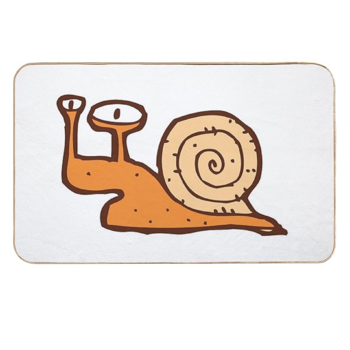 Cute Funny Cartoon Snail Odorless Bath Mat