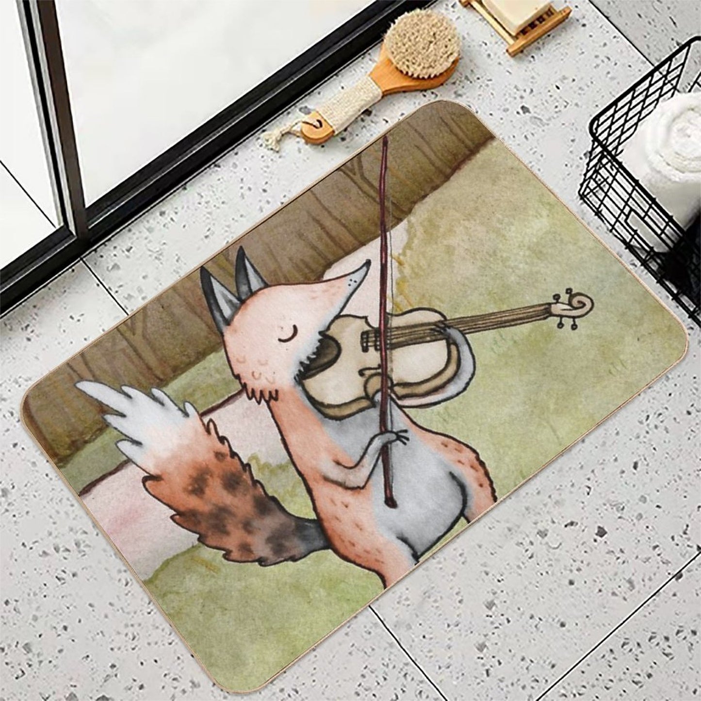 Violin Fox Toxin-Free Bath Mat
