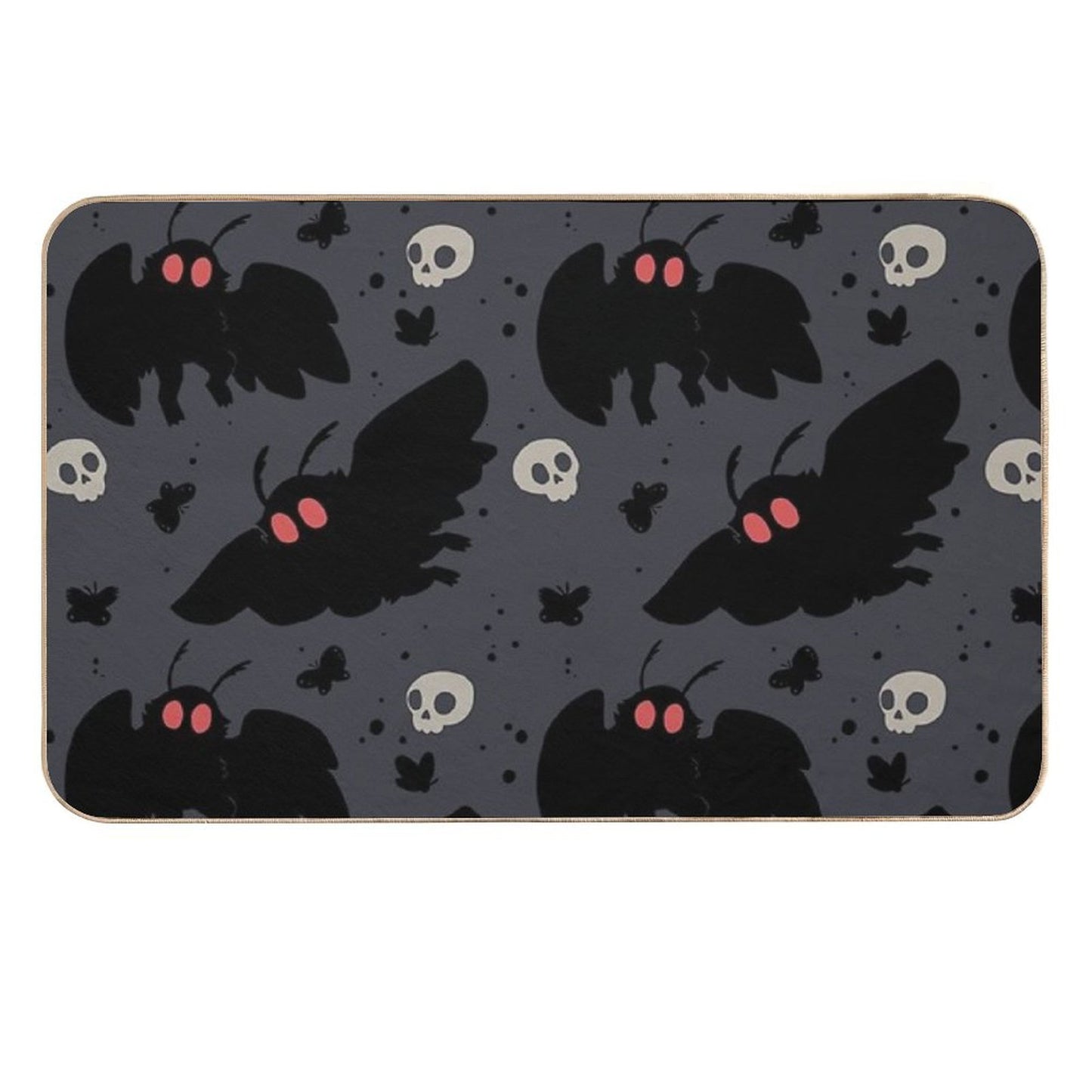 Mothman - Night Grey Fade-Resistant Bath Mat