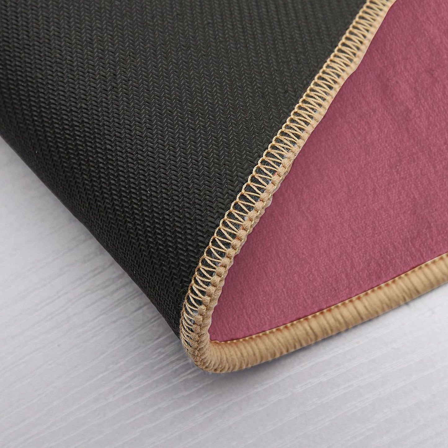 Dusty Berry Pink Solid Color Easy Maintenance Bath Mat