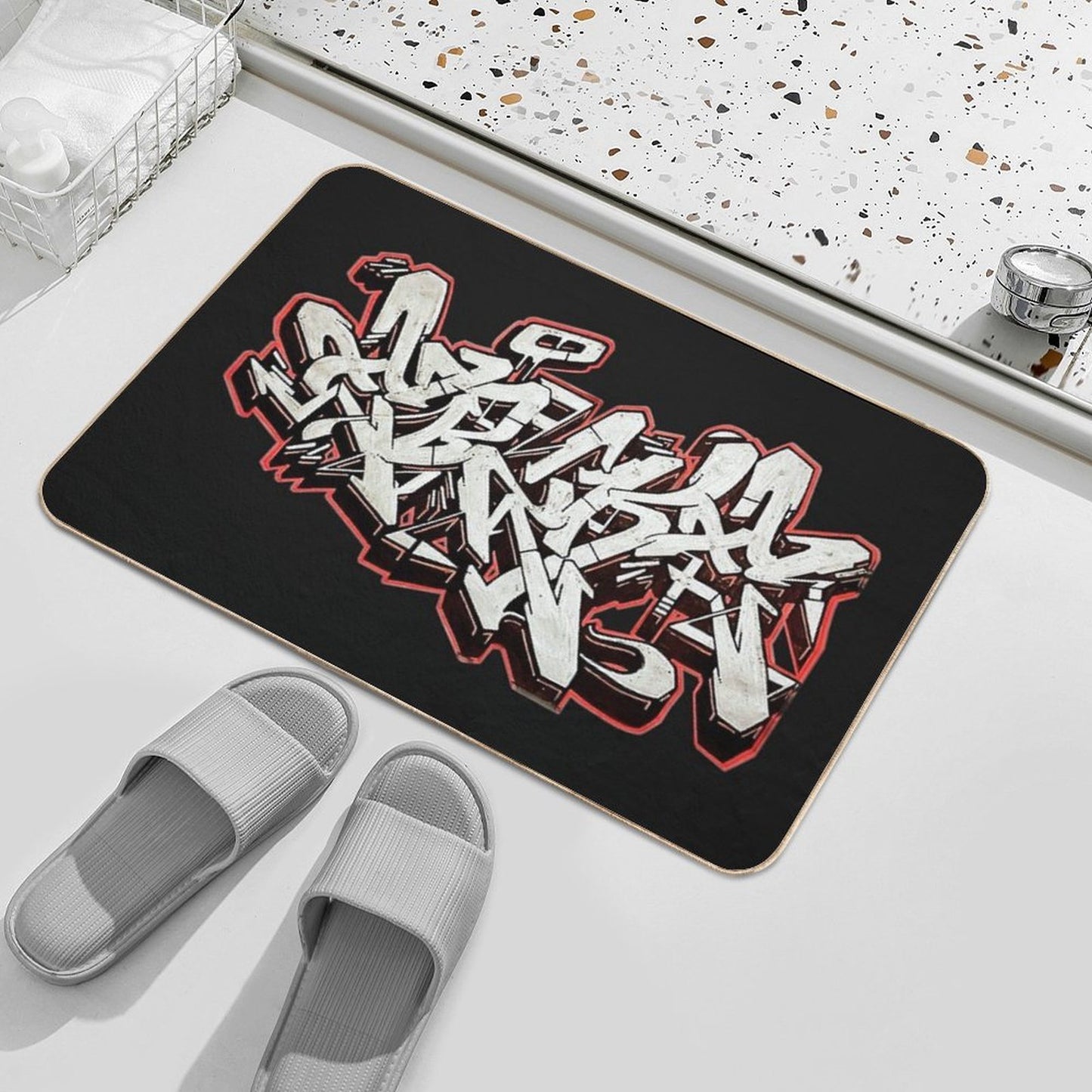 EBZKE BY ESONE URBAN GRAFFITI STREET STYLE Versatile Bath Mat
