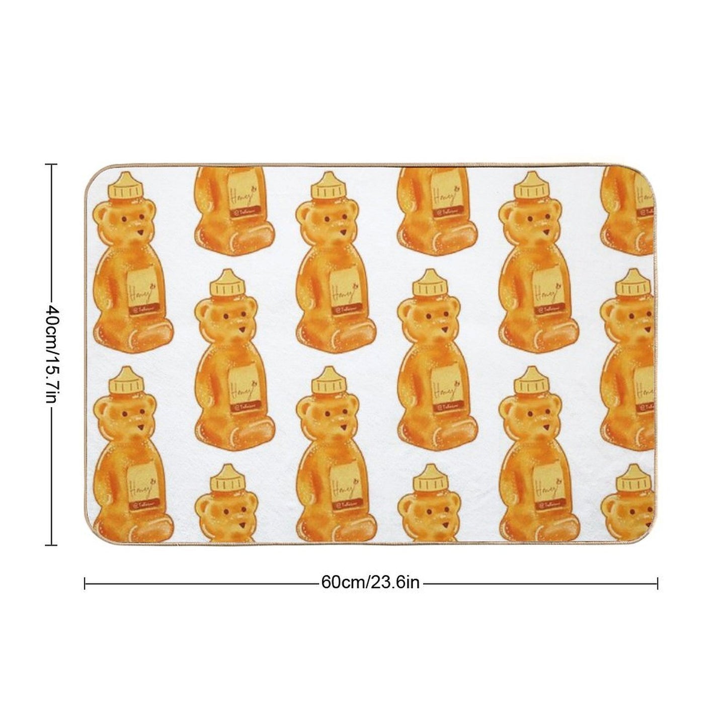 Honey Bear Odorless Bath Mat