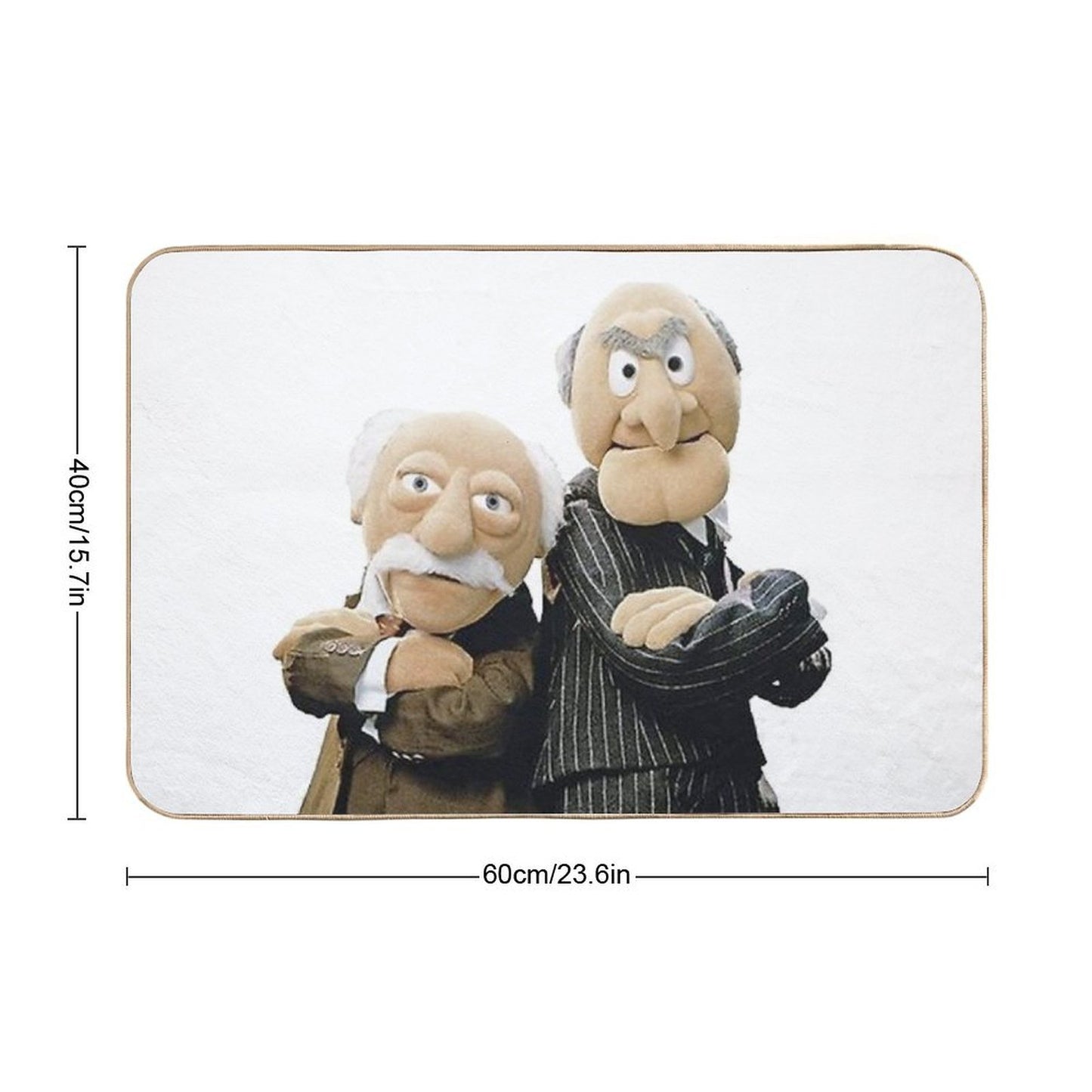 Statler And Waldorf Absorbent Bath Mat