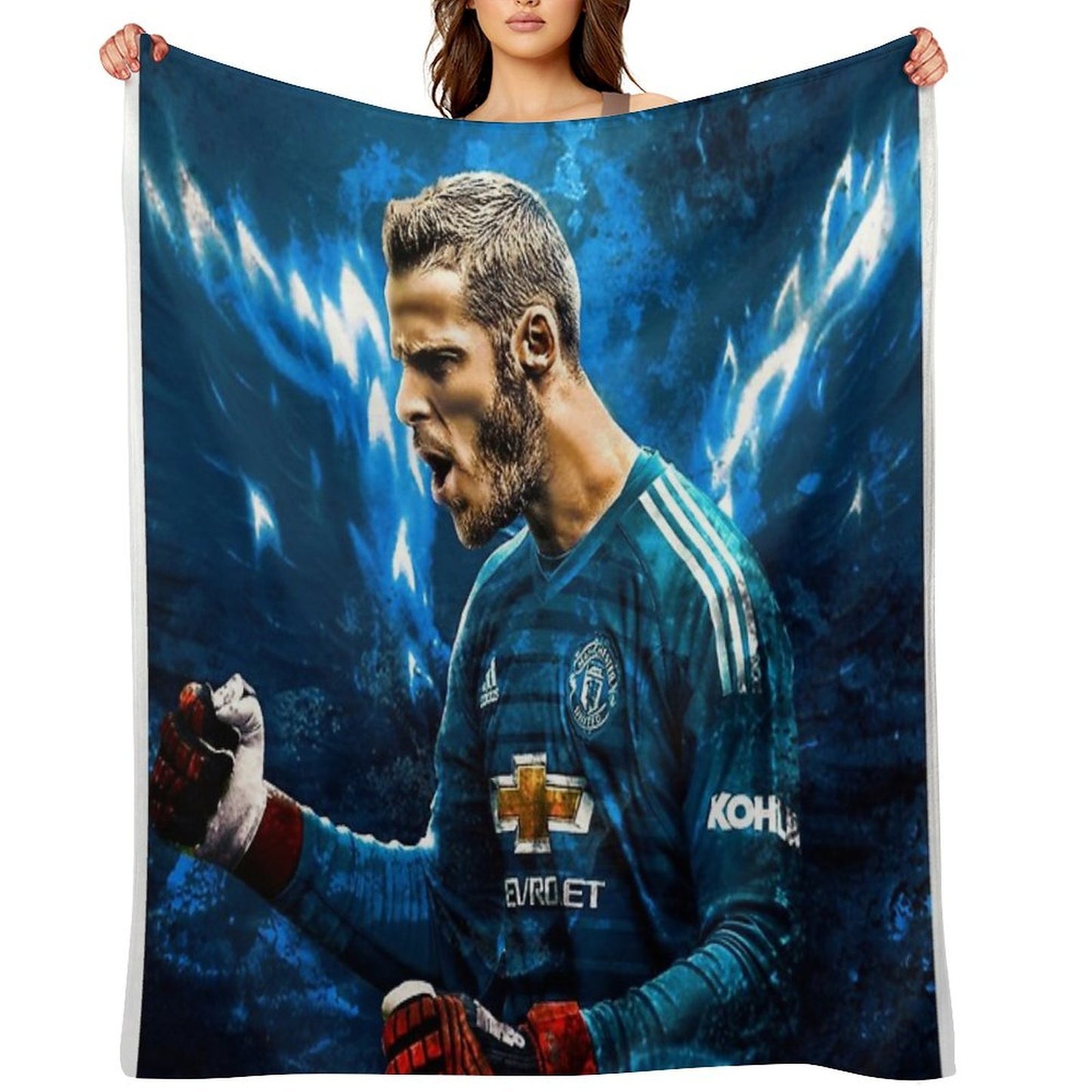 David De Gea Wrinkle-free Throw Blanket