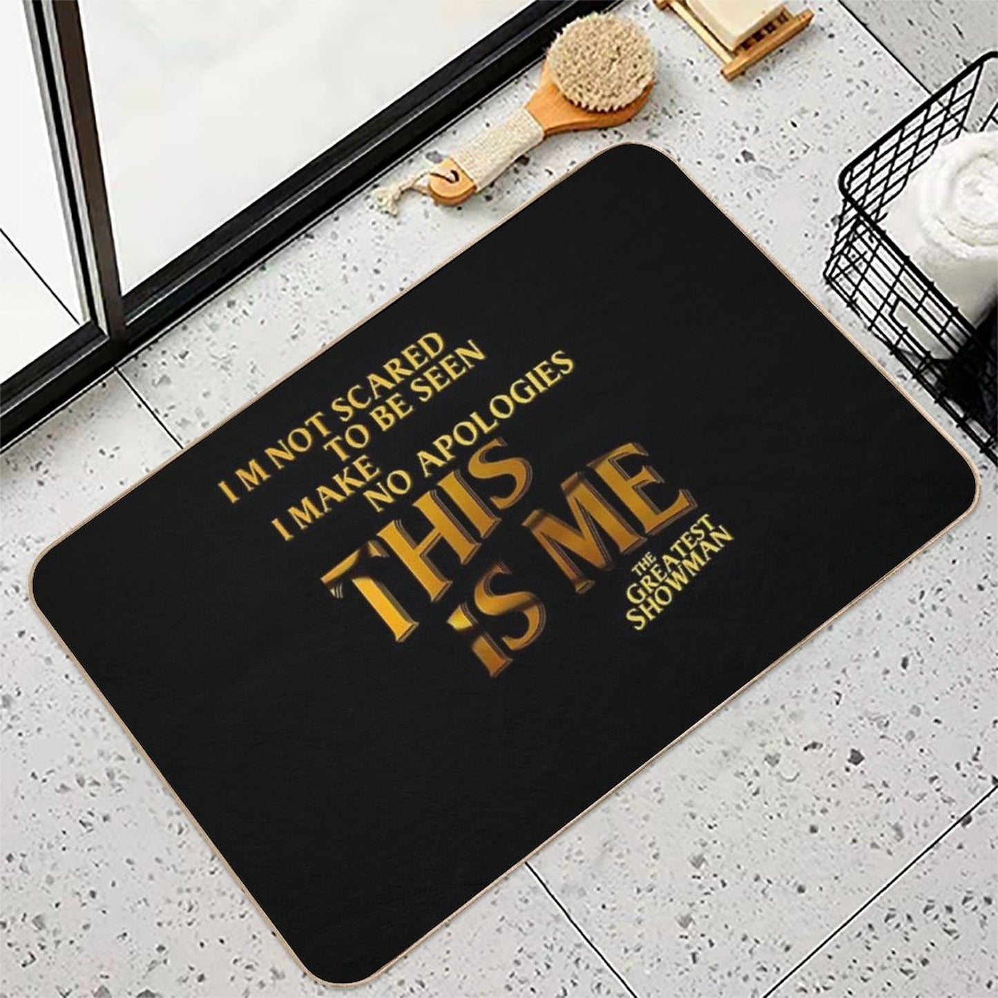 Retro Vintage This Is Me The Greatest Showman Gifts Movie Fan Pet-Safe Bath Mat