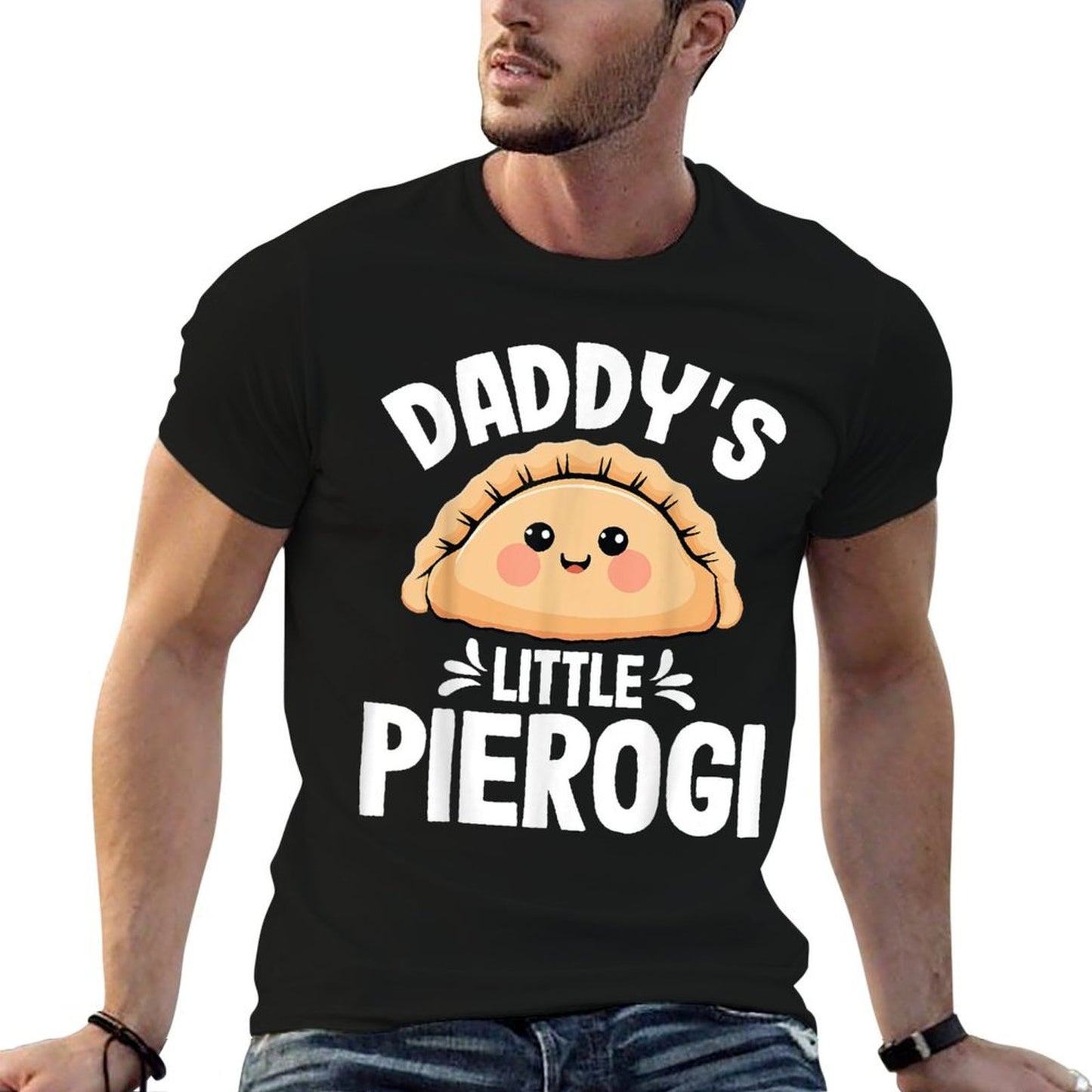 Kids Daddys Little Pierogi - Polish Pierogis Lover Dad Eco-friendly Material T-Shirt