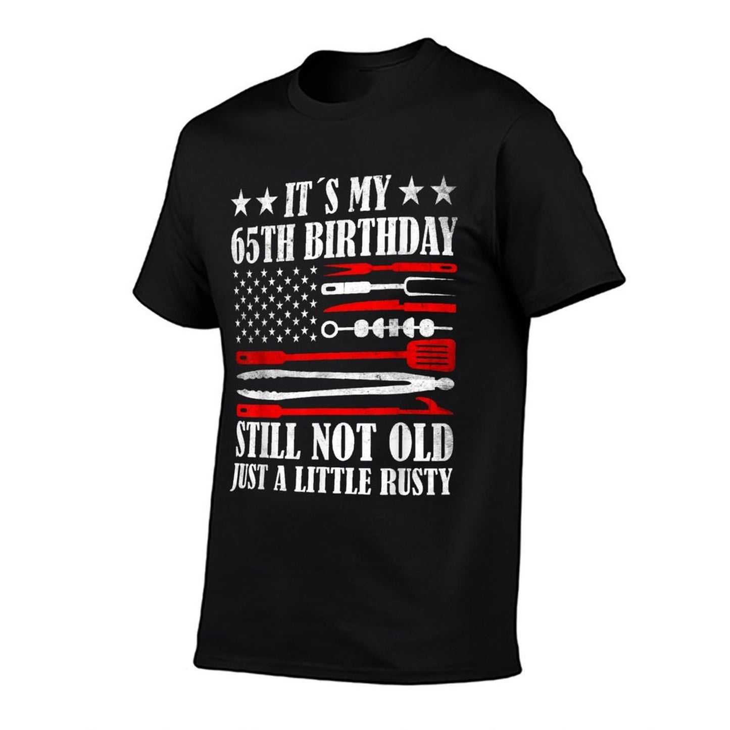 Retro Turning 65 Years Old Vintage US Men's 65th Birthday Wrinkle-resistant T-Shirt