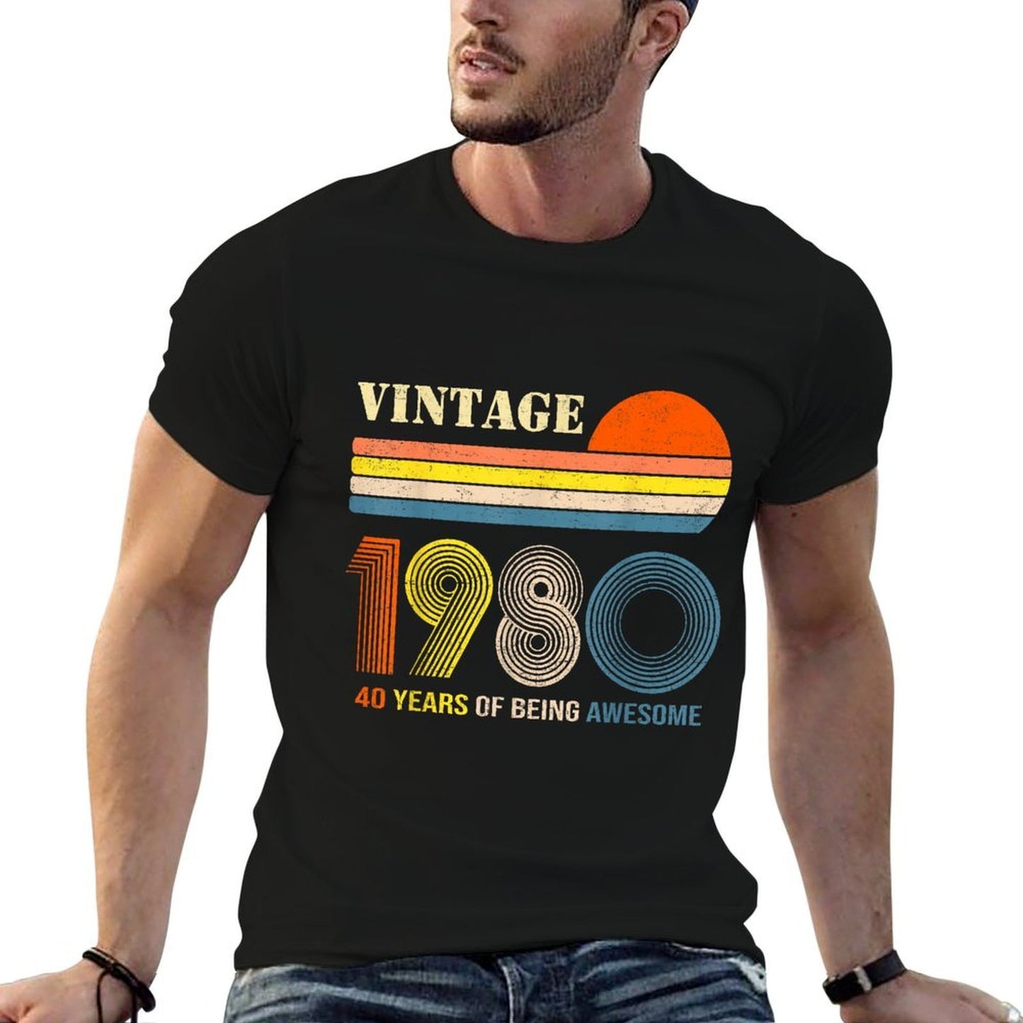 40 Year Old Gifts Vintage 1980 Limited Edition 40th Birthday Versatile T-Shirt
