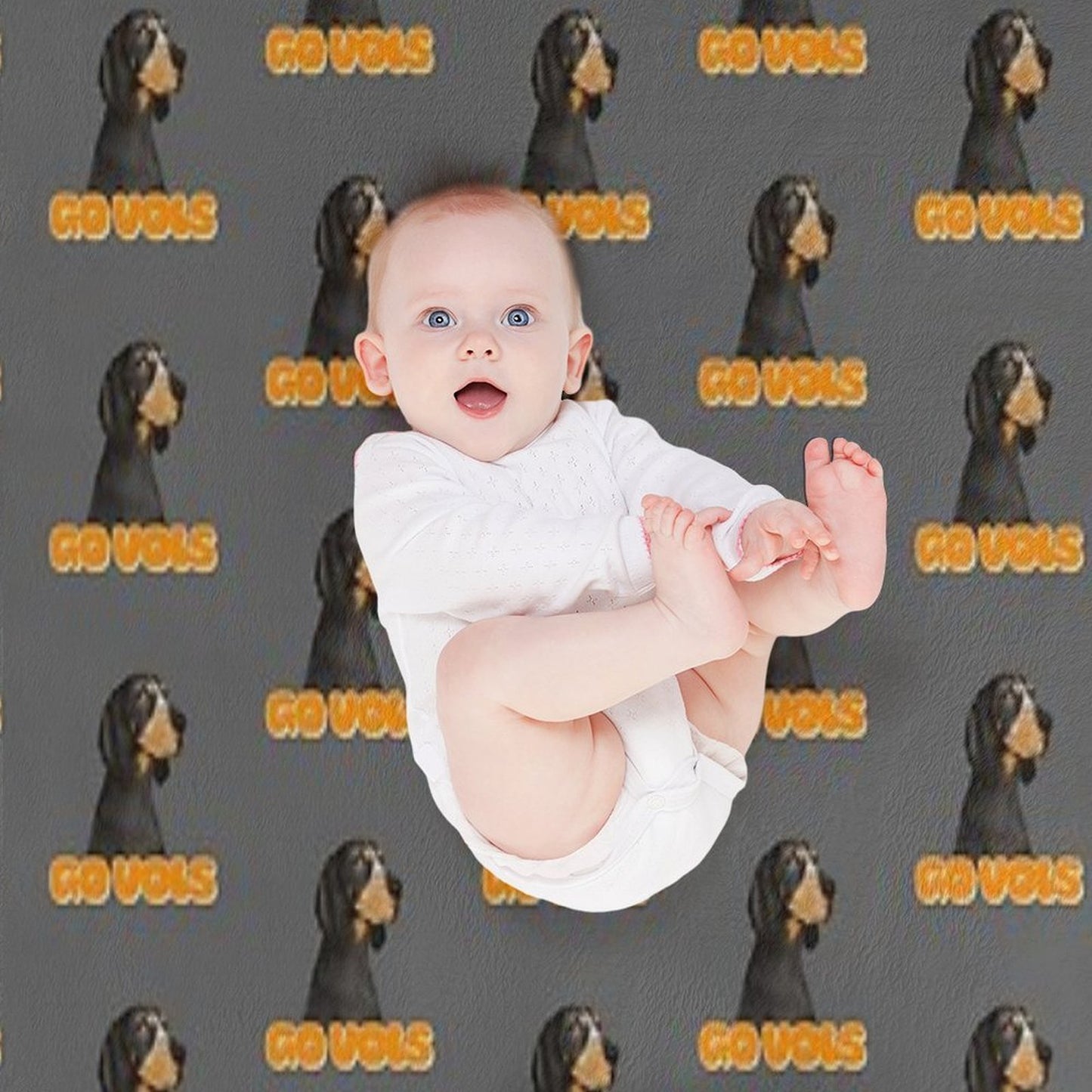 Smokey Dog Drawing Quick-dry Throw Blanket
