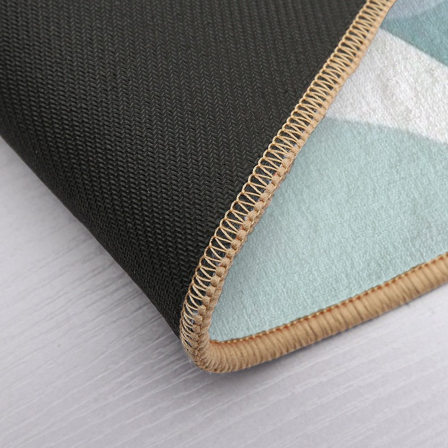 Abstract Pastel Organic Shapes High-Traffic Bath Mat