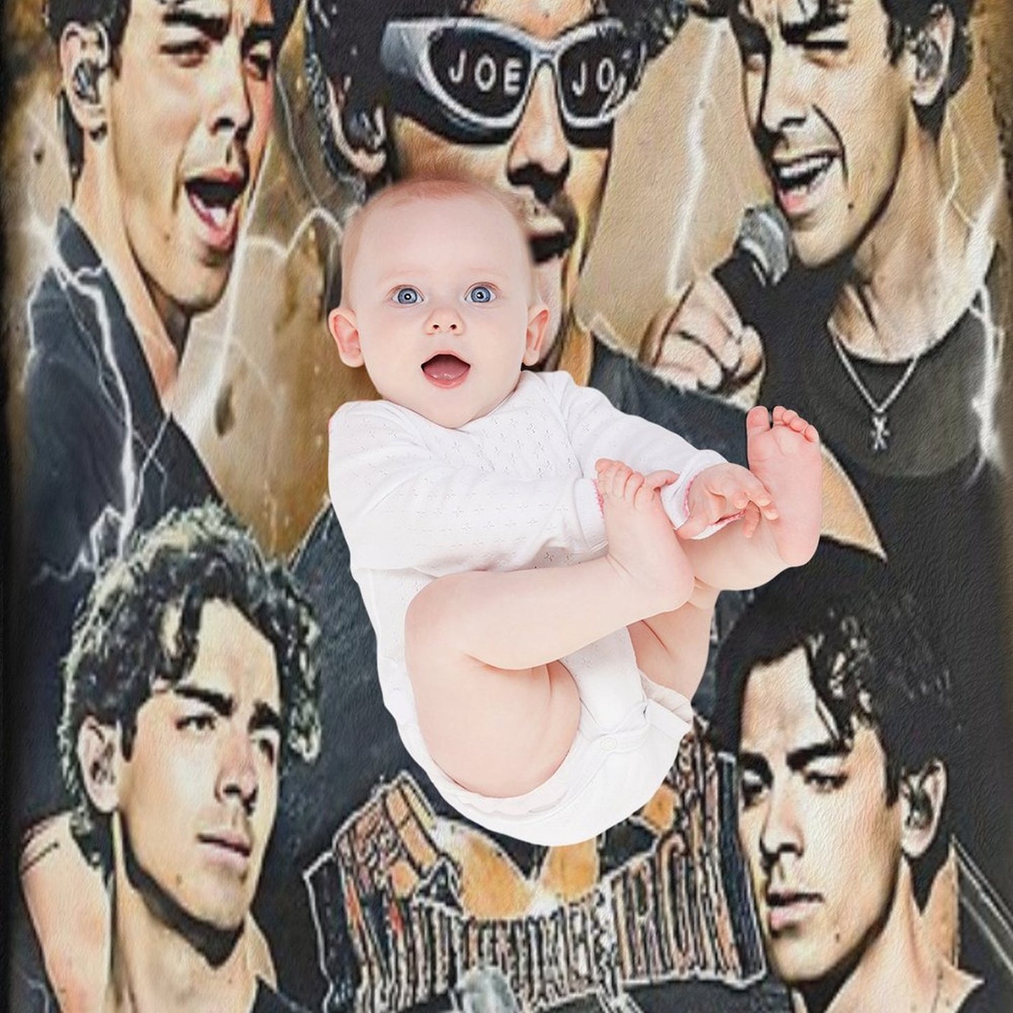 Joecation Eyes Fan Shirt, Joe Inspired Vintage Tee, Pop Star Aesthetic Shirt Versatility Throw Blanket