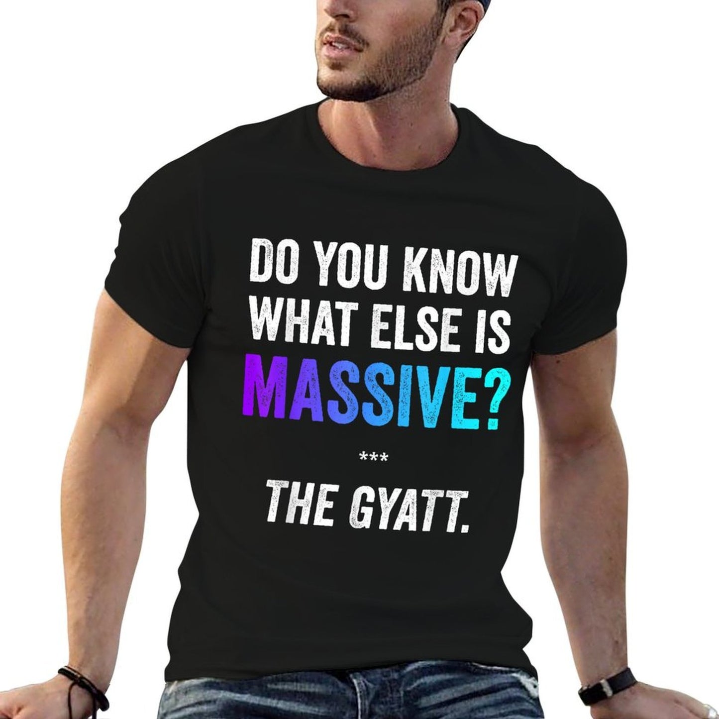 Massive Gaming Meme - Funny Gen Alpha Gen Z Slang Gyatt Durable T-Shirt