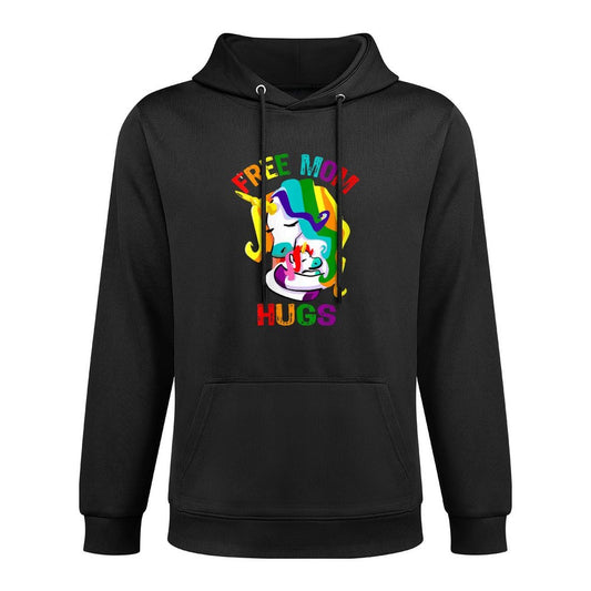 Womens Free Mom Hugs LGBT Gay Pride Shrink-Resistant Hoodie
